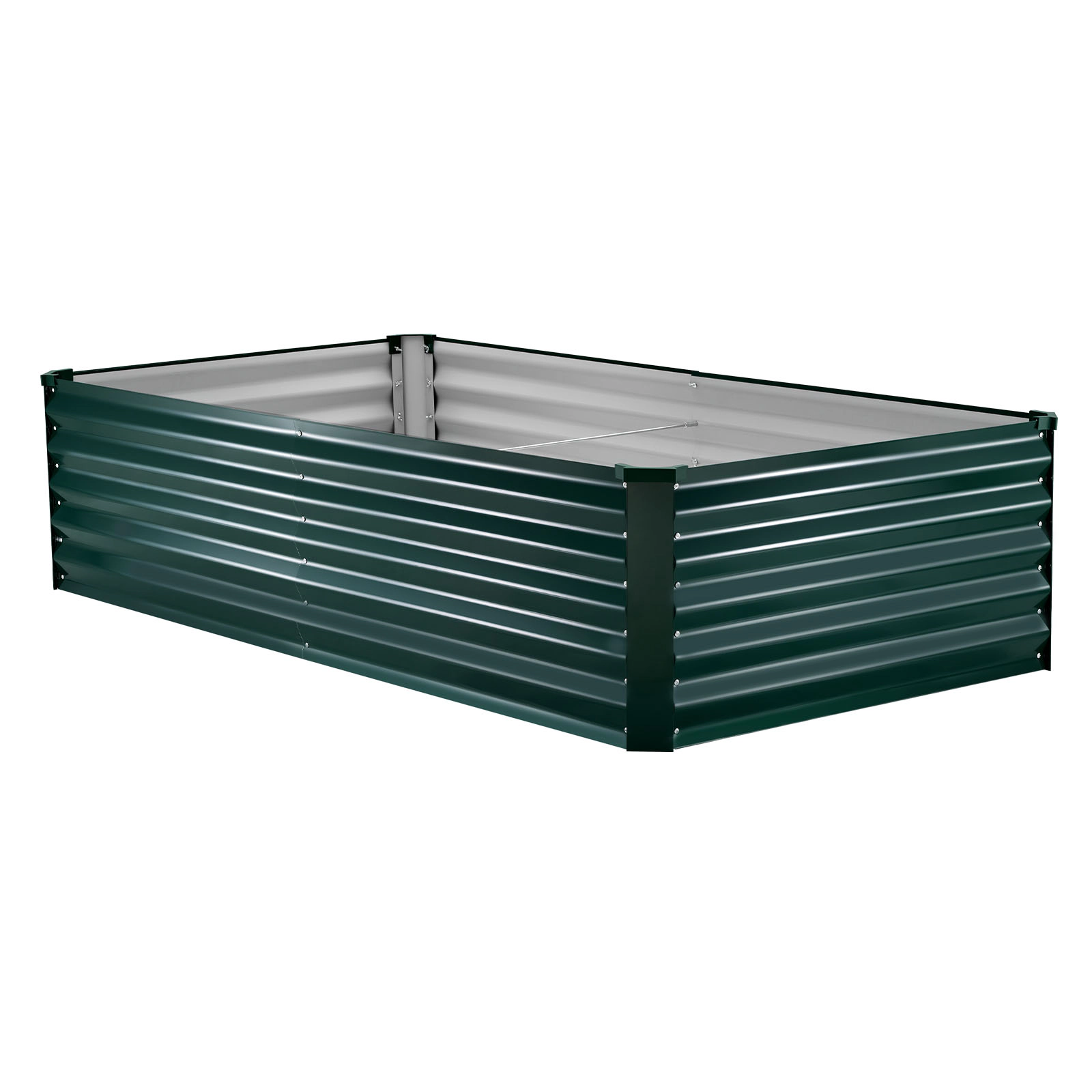 HONGGE Galvanized Raised Garden Bed Metal Planter Box Outdoor Box for Growing Flowers Vegetables