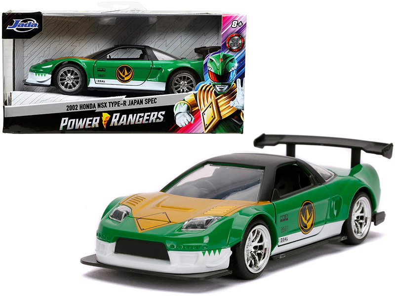 Jada 2002 Honda NSX Type-R Japan Spec Green Ranger "Power Rangers" 1/32 Diecast Model Car by Jada