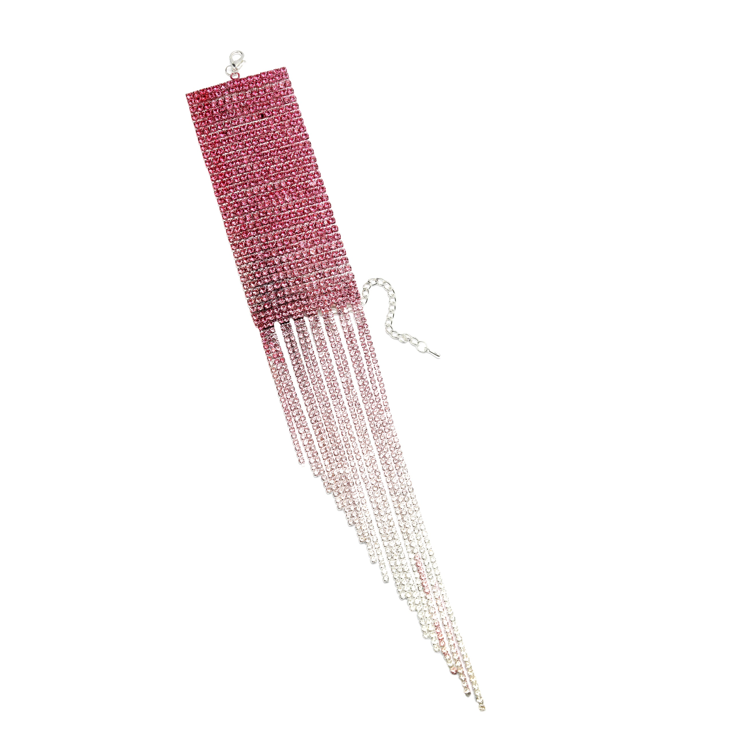 AGP PARIS Womens Diva Collection Pink Glitter Chevron Bracelet