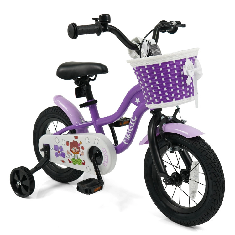Hivvago Kids Bike with Training Wheels for Aged 3-4 Years Old