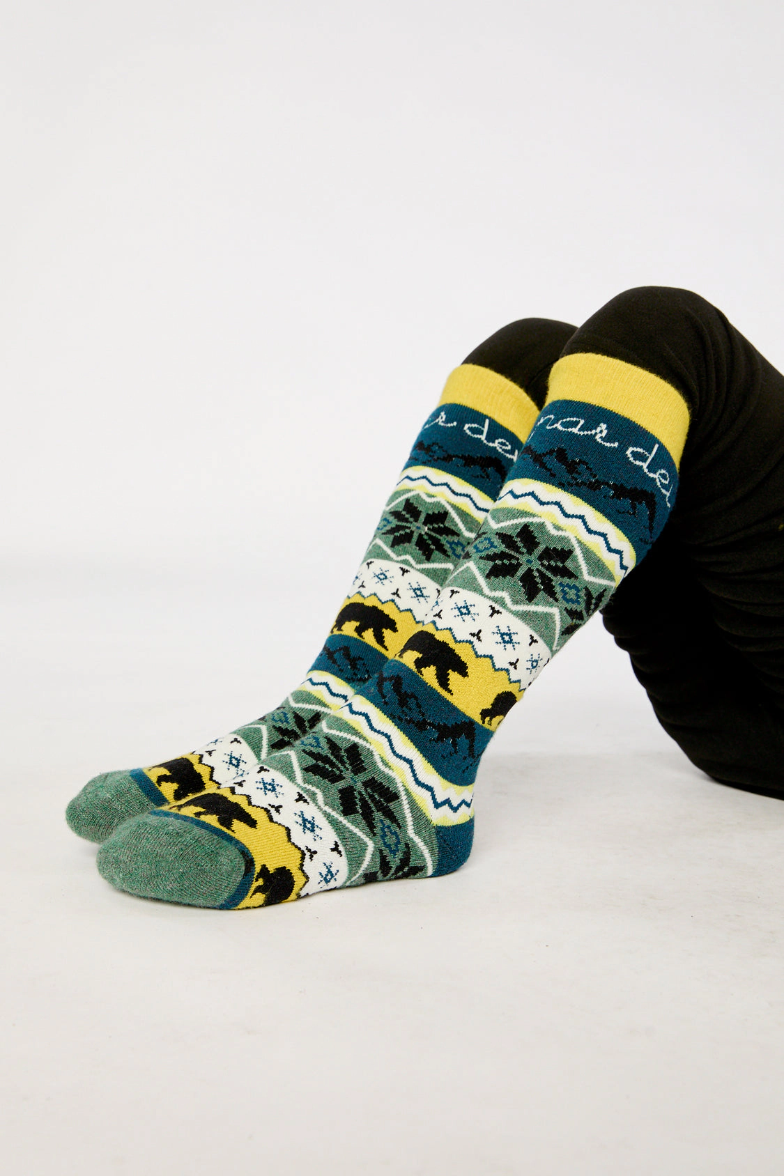 Deux par Boys Nordic-Inspired Cushioned Ski Socks