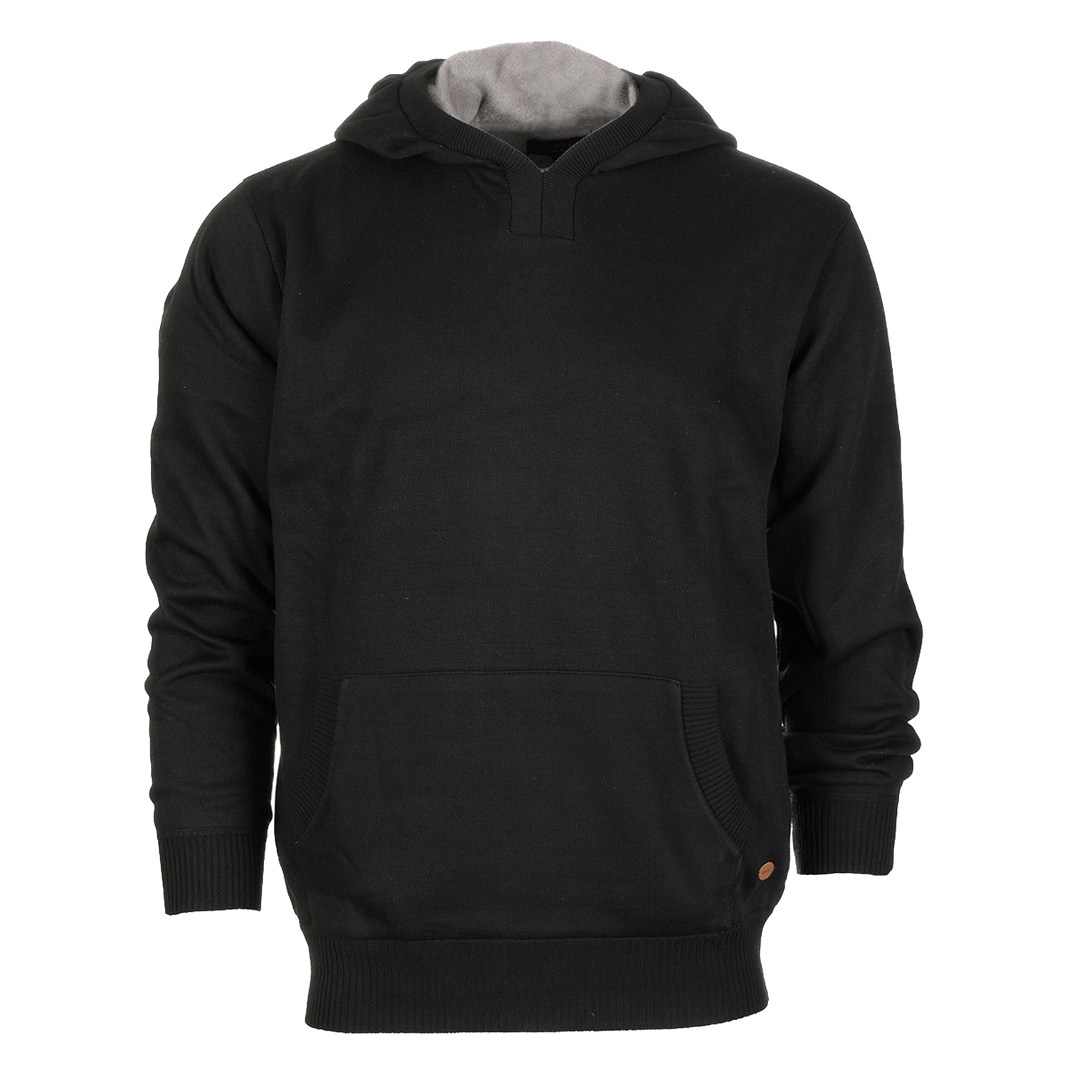 Gioberti Men's Knitted Pullover Hoodie Sweater With Soft Velvet Underlining