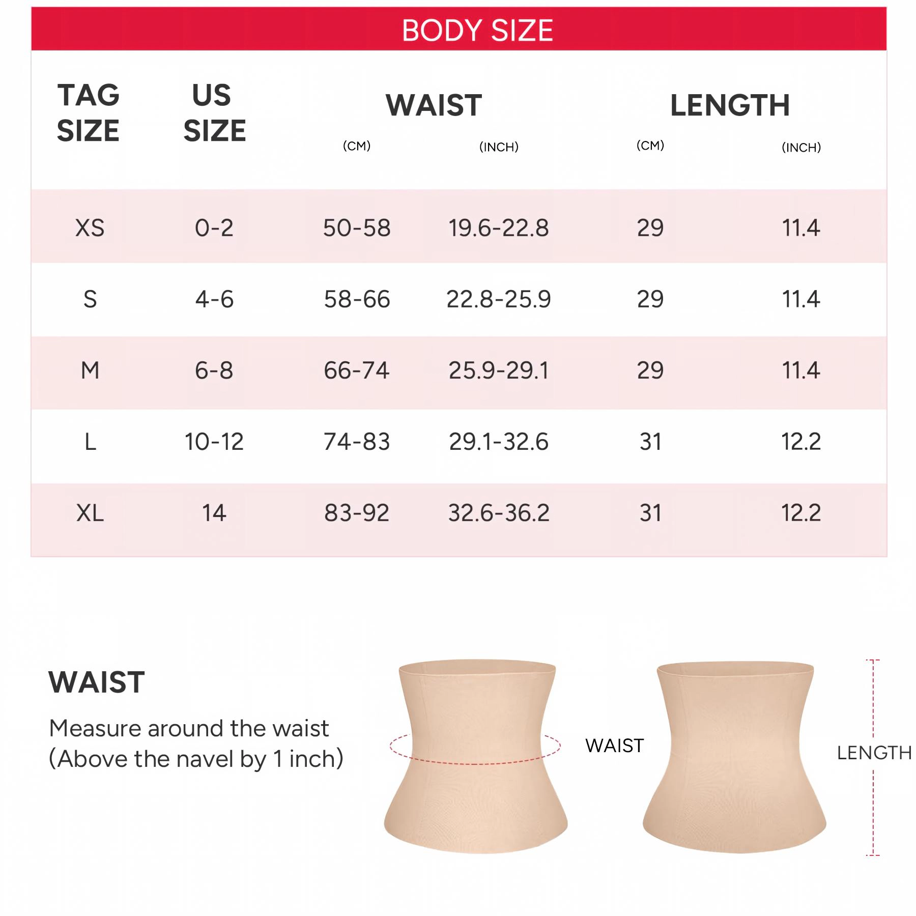 Nebility Women Tummy Control Waist Trainer Body Shaper