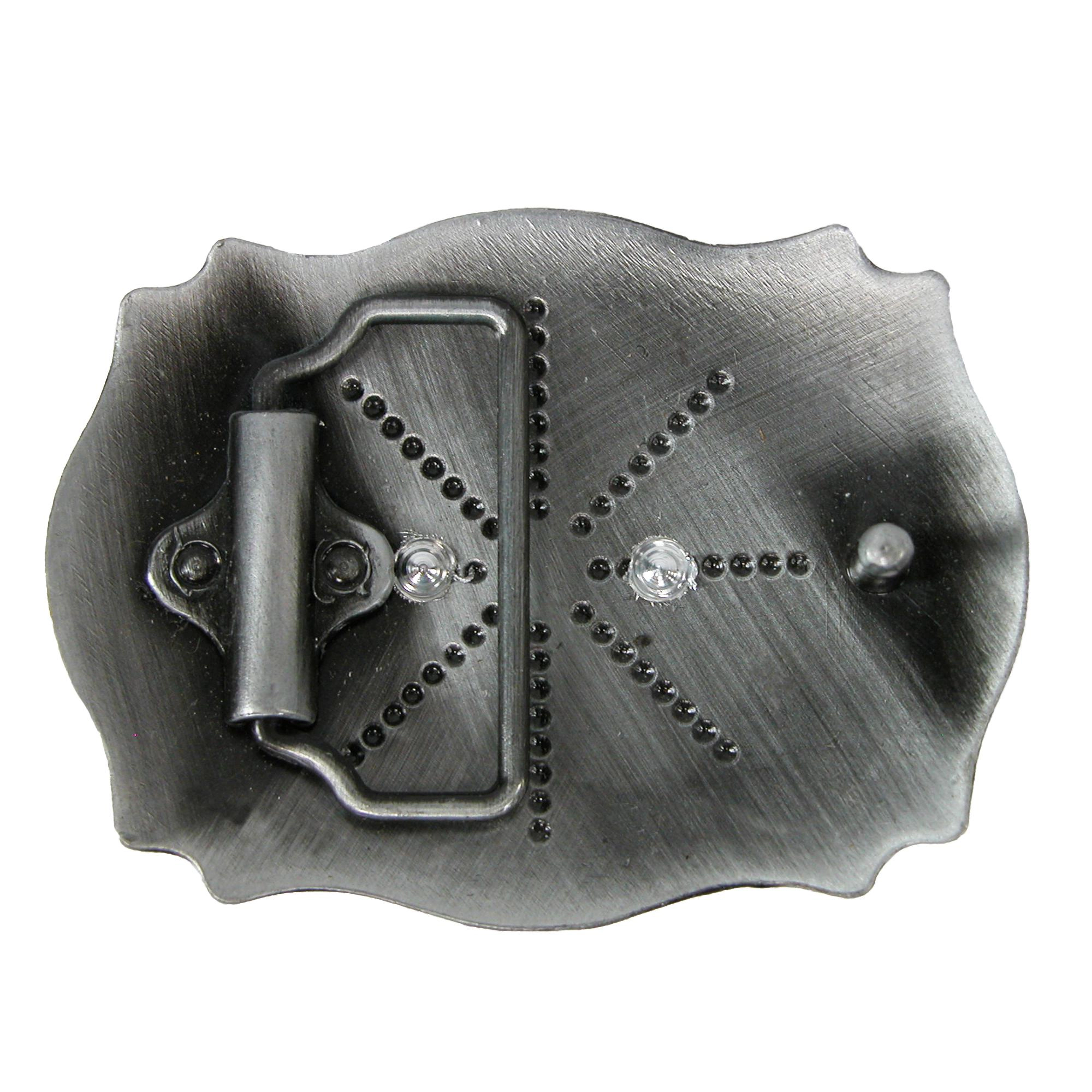 CTM Longhorn Western Belt Buckle