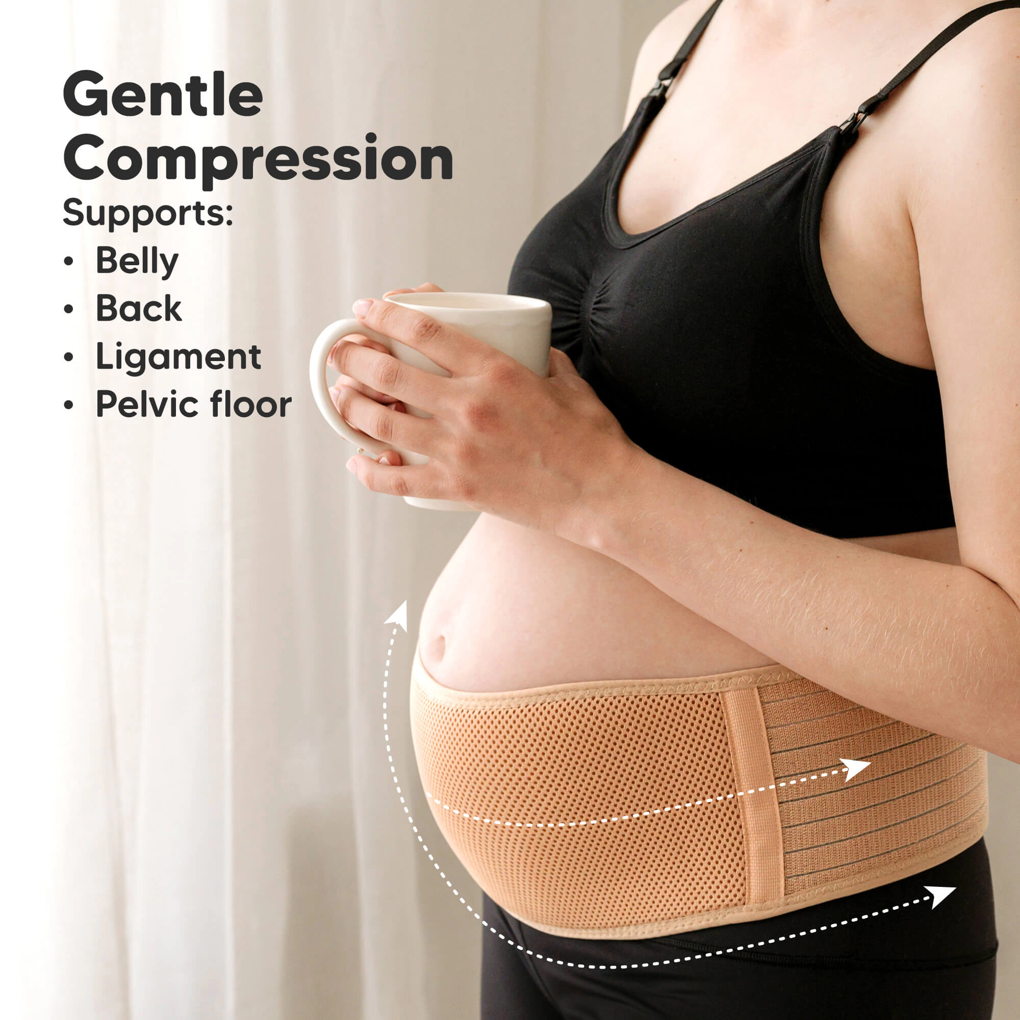 KeaBabies 2-Pack Ease Maternity Support Belts