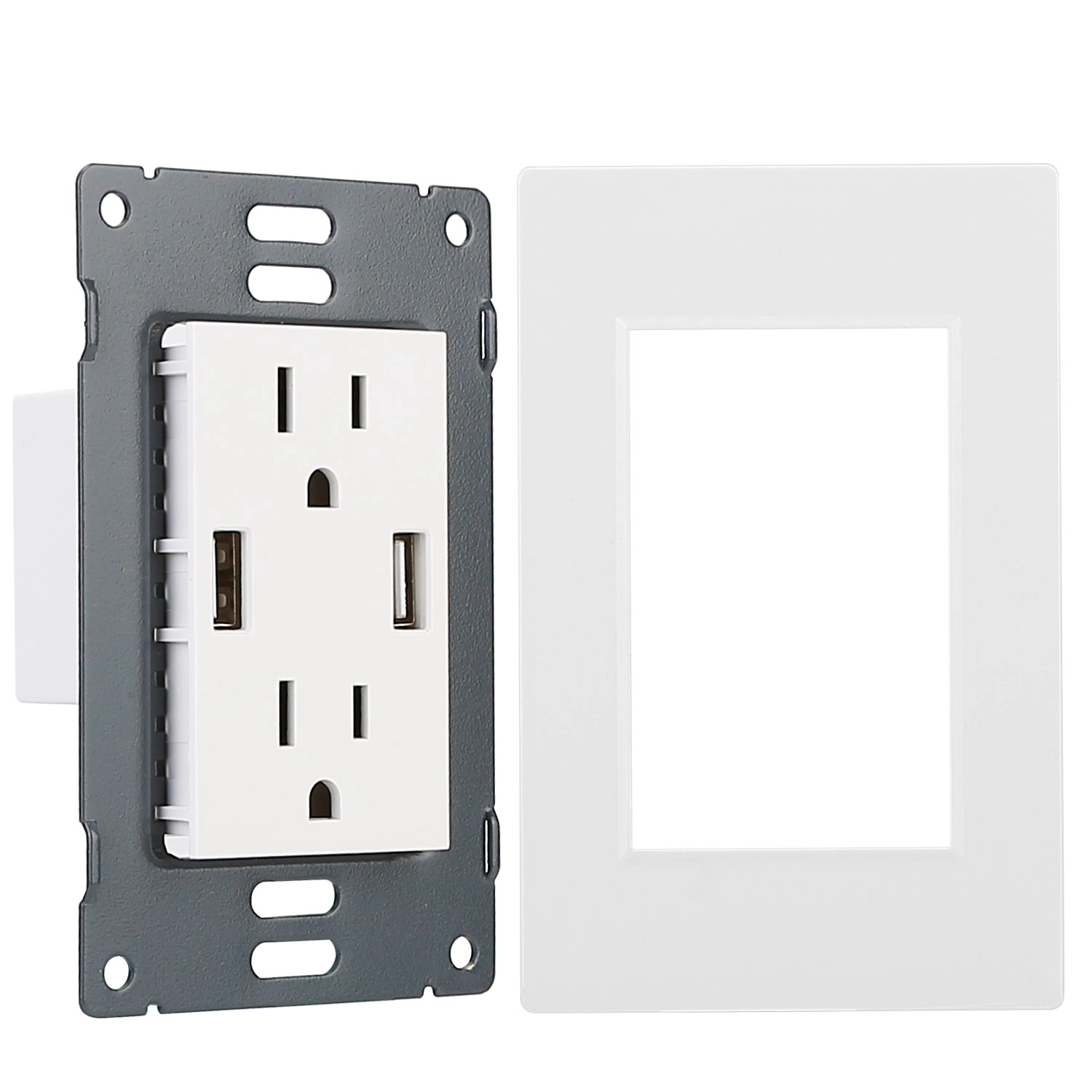 GBruno Dual USB Wall Outlet Charger