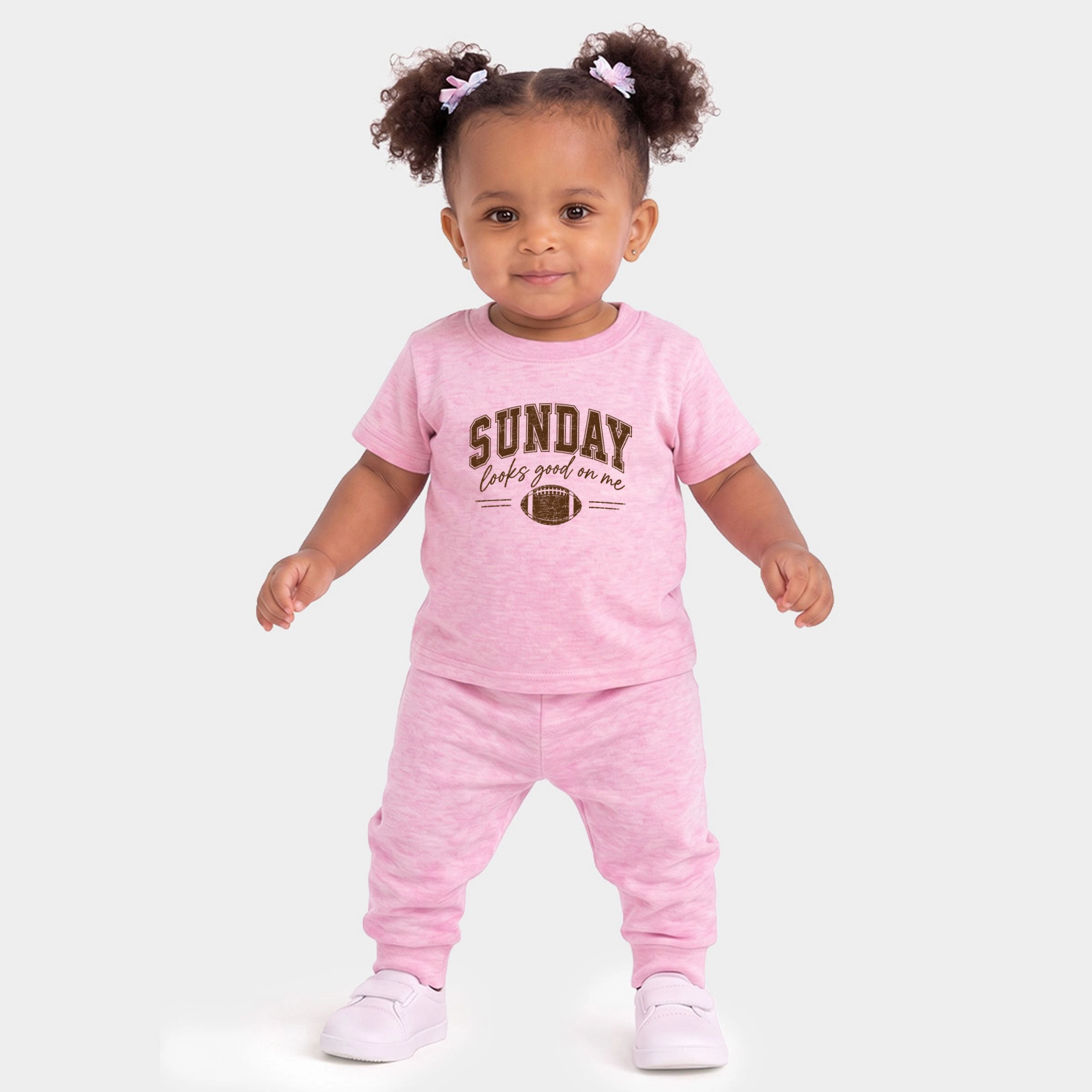 The Juniper Shop - Infant Jogger Pant Crew Set Sunday Looks Good On Me