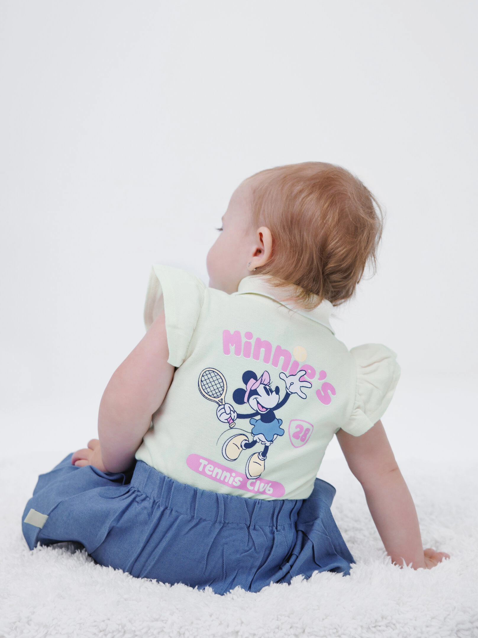 Disney Baby Girls' Pleated 2-Piece Bodysuit and Skirt Set