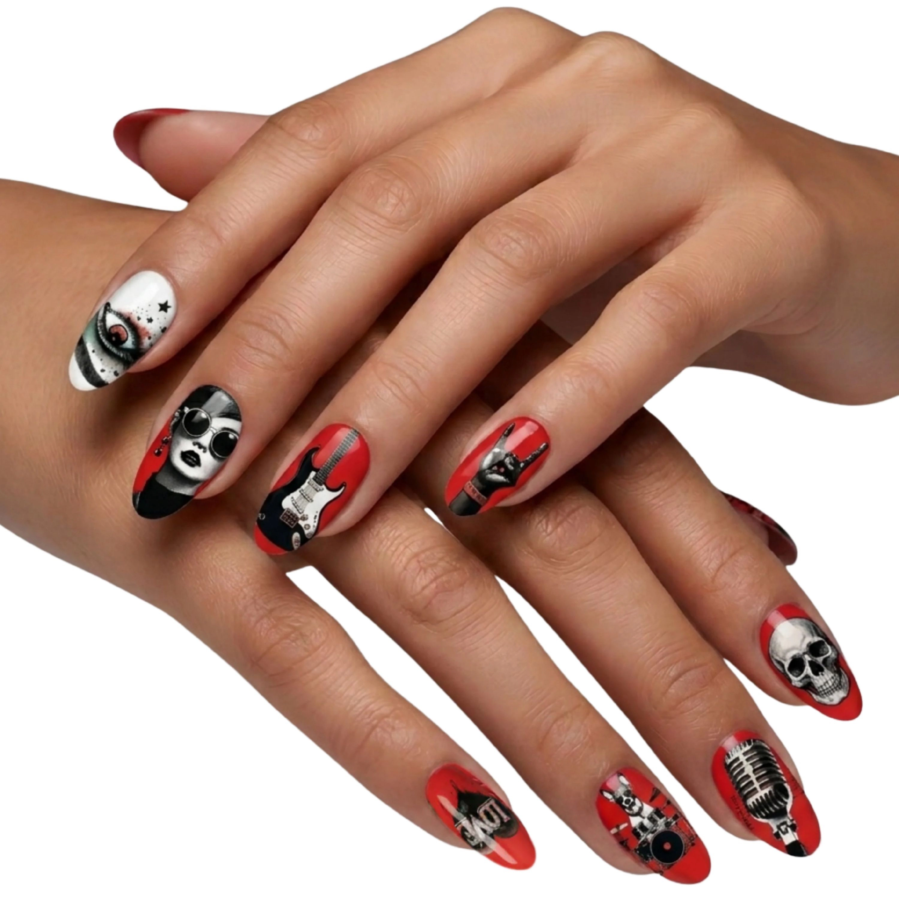 XPNail Women's 2-Pack Bundle of Nail Polish Strips Rock 16ct