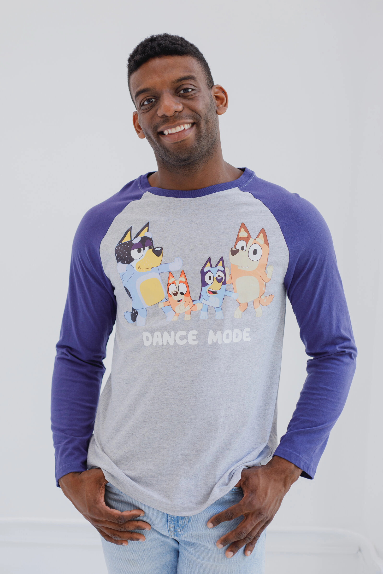 Bluey Matching Family Long Sleeve Raglan Tee