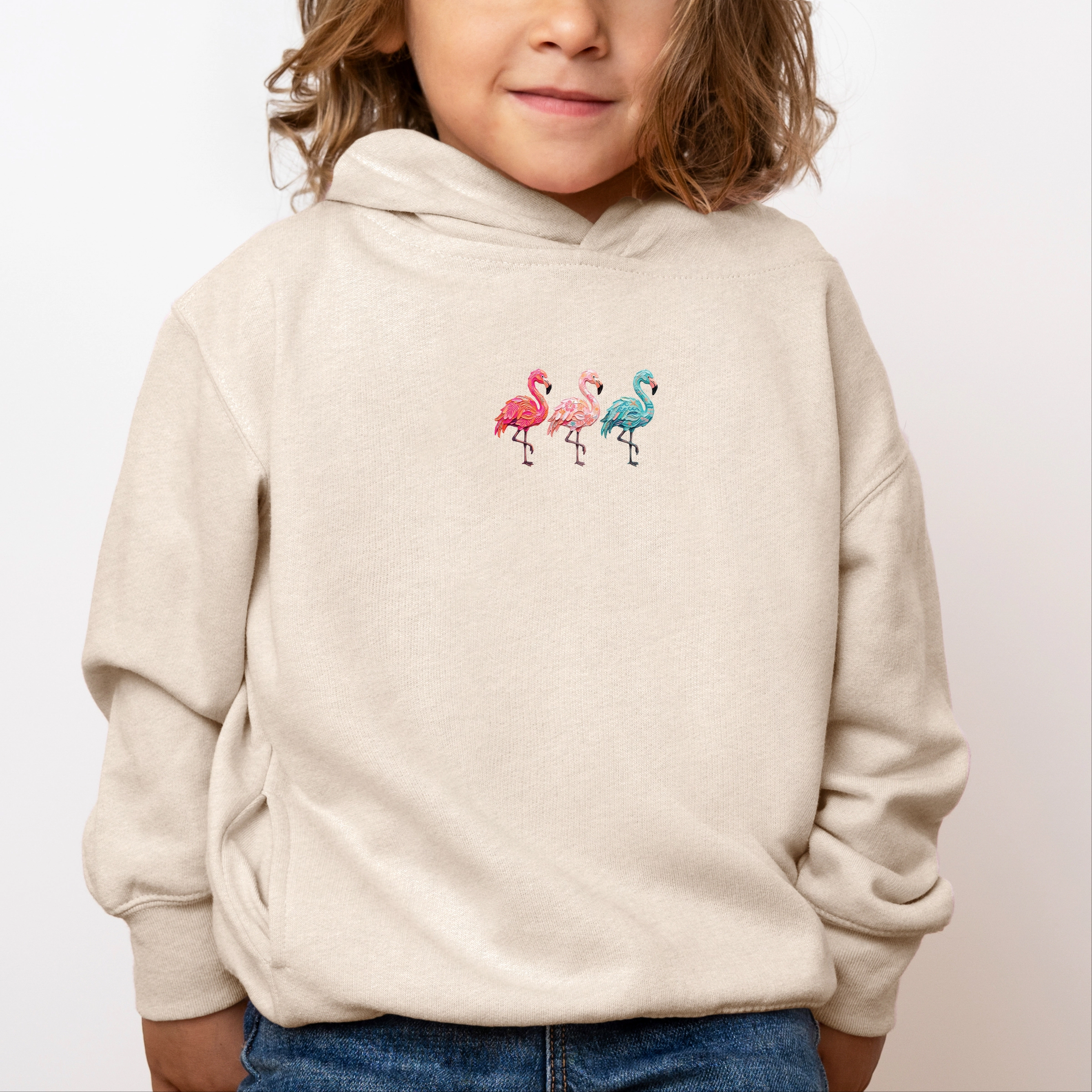 The Juniper Shop - Three Flamingos Toddler Hoodie