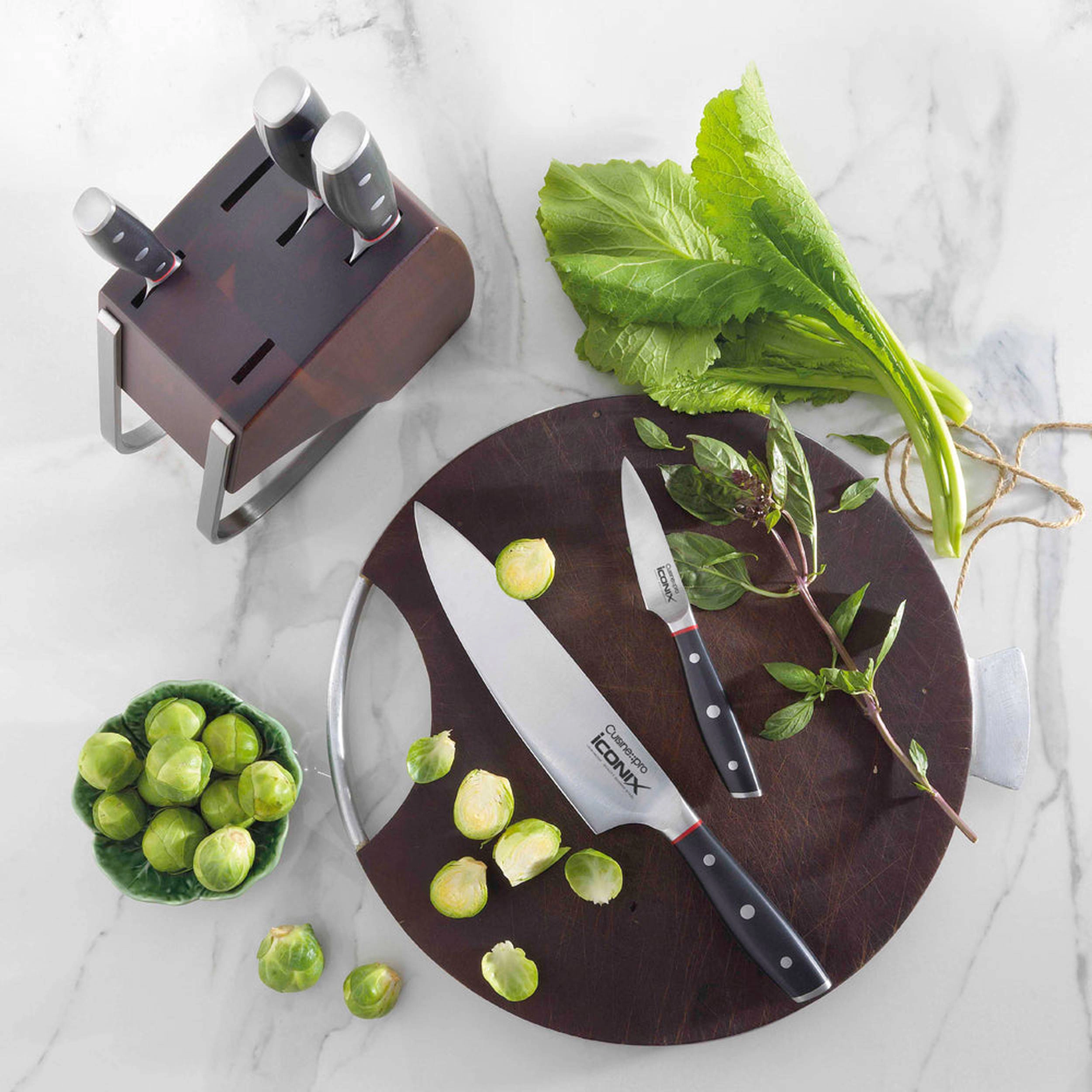 Cuisine::pro® iconiX® Holz Knife Block 6 Piece