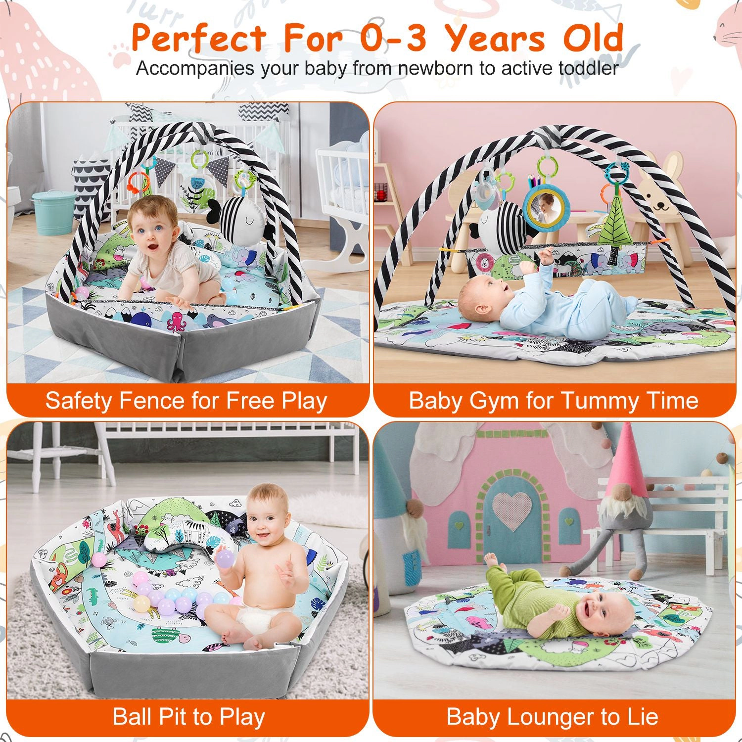 GBruno Kids' Kids' 4-in-1 Baby Gym Play Mat