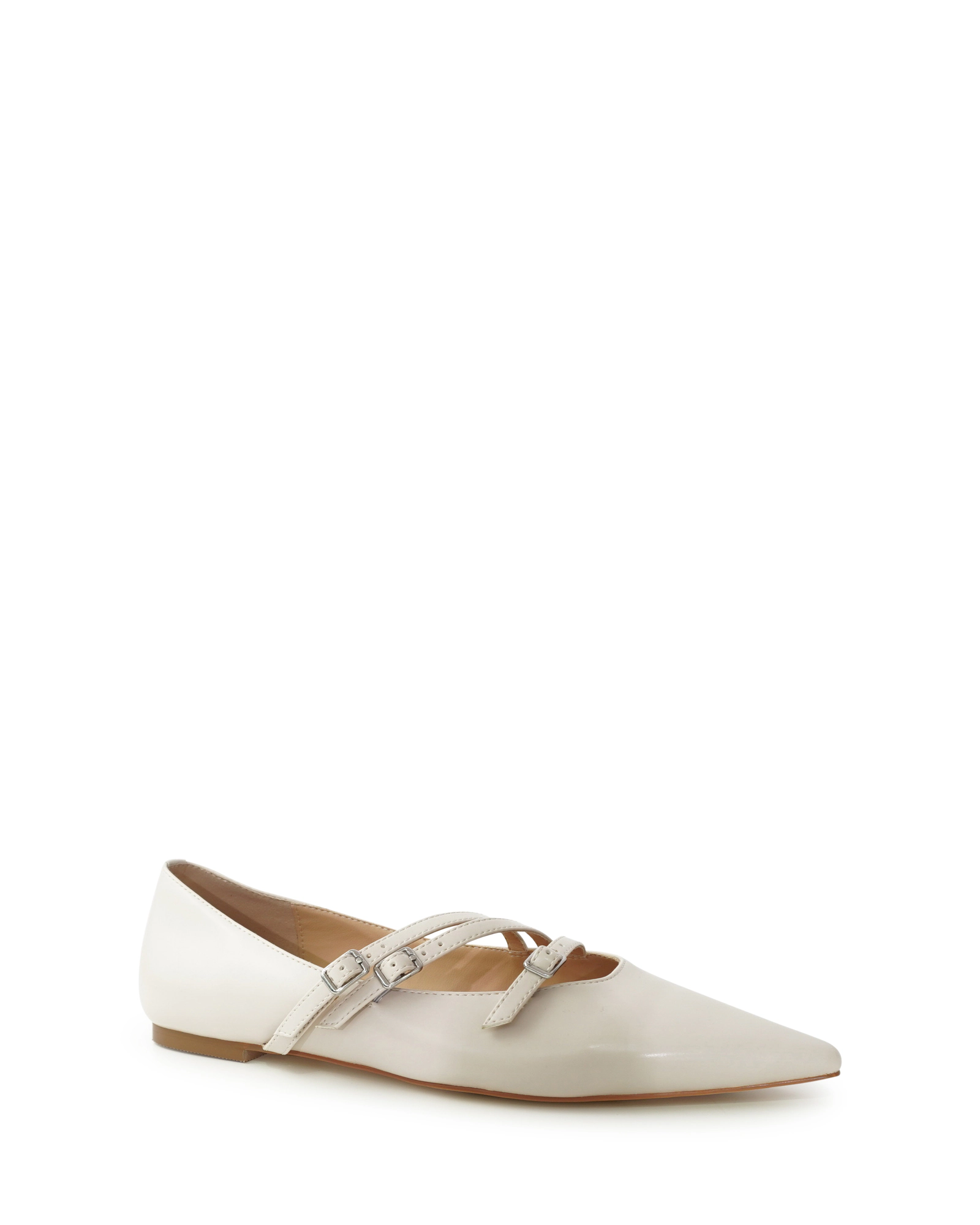Belle & Bloom Womens Begin Again Buckled Flat