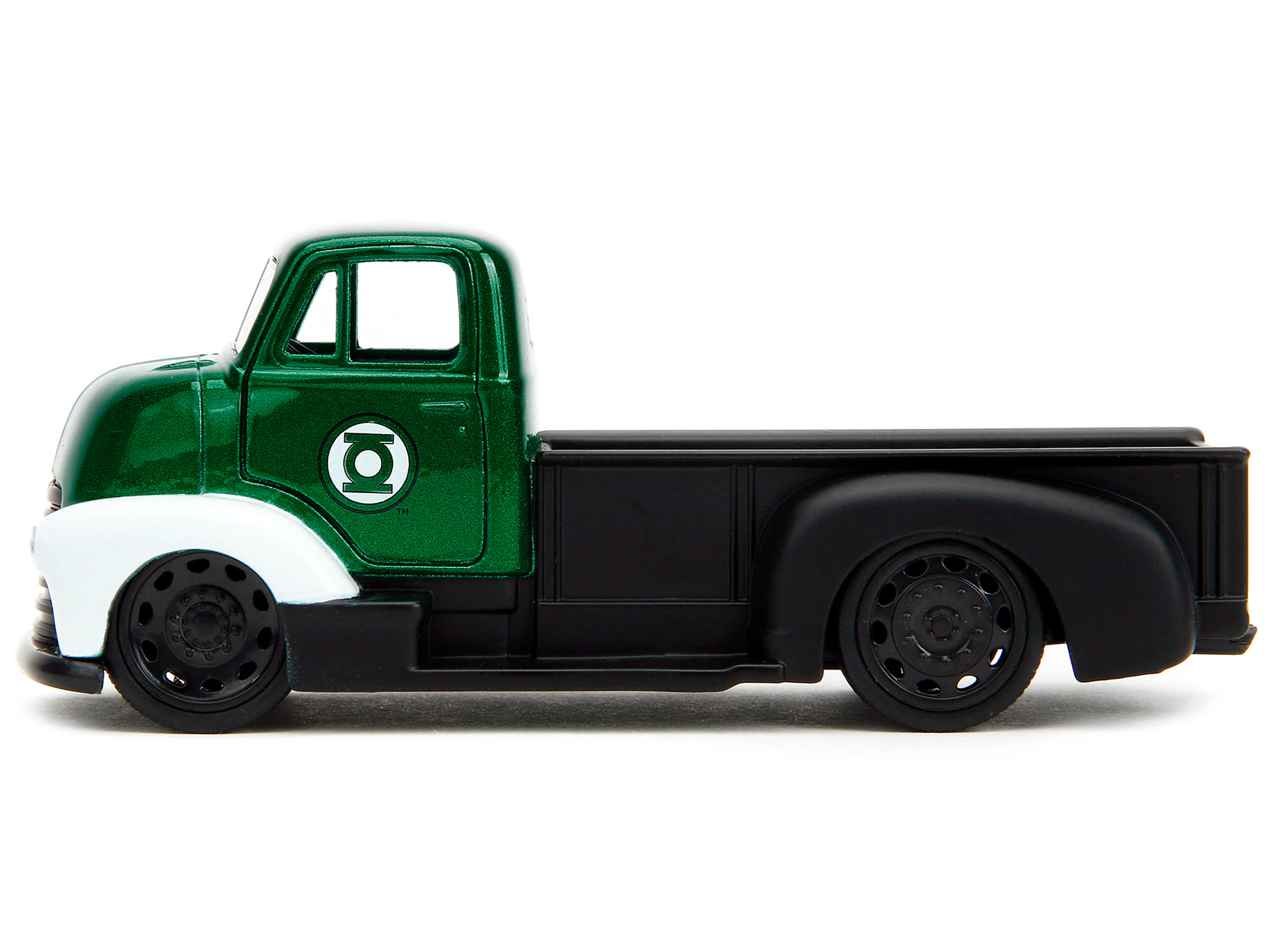 Jada 1952 Chevrolet COE Pickup Truck Green Metallic and Black and Green Lantern Diecast Figure "DC Comics"
