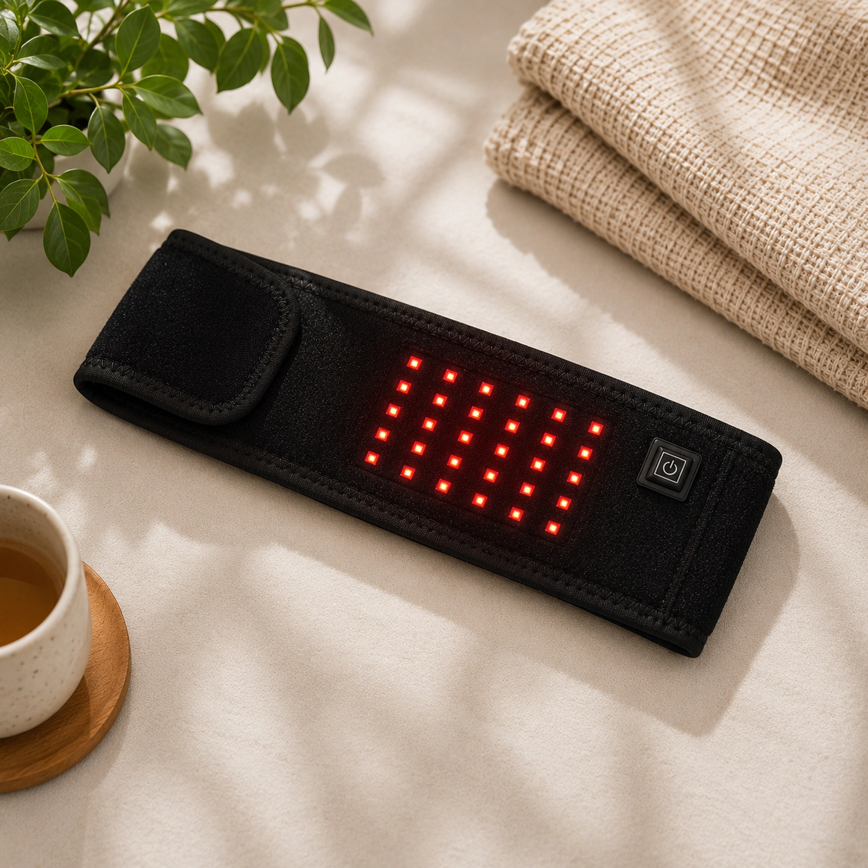 Pursonic Unisex Red Light Therapy Back Wrap – Comfort & Recovery for Lower Back and Core