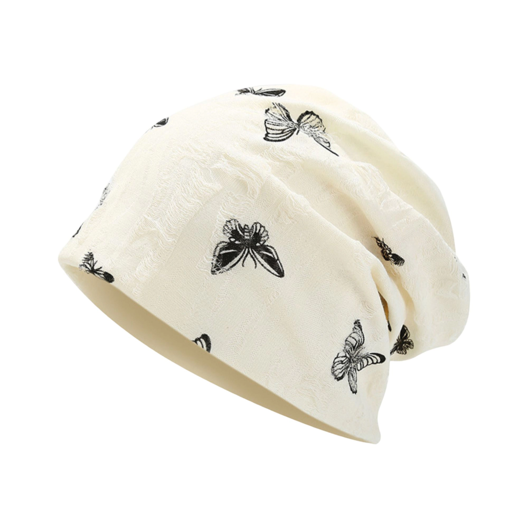 Anna-Kaci Women's Women Butterfly Embroidery Slouchy Beanie Soft Lightweight Breathable Casual Hat