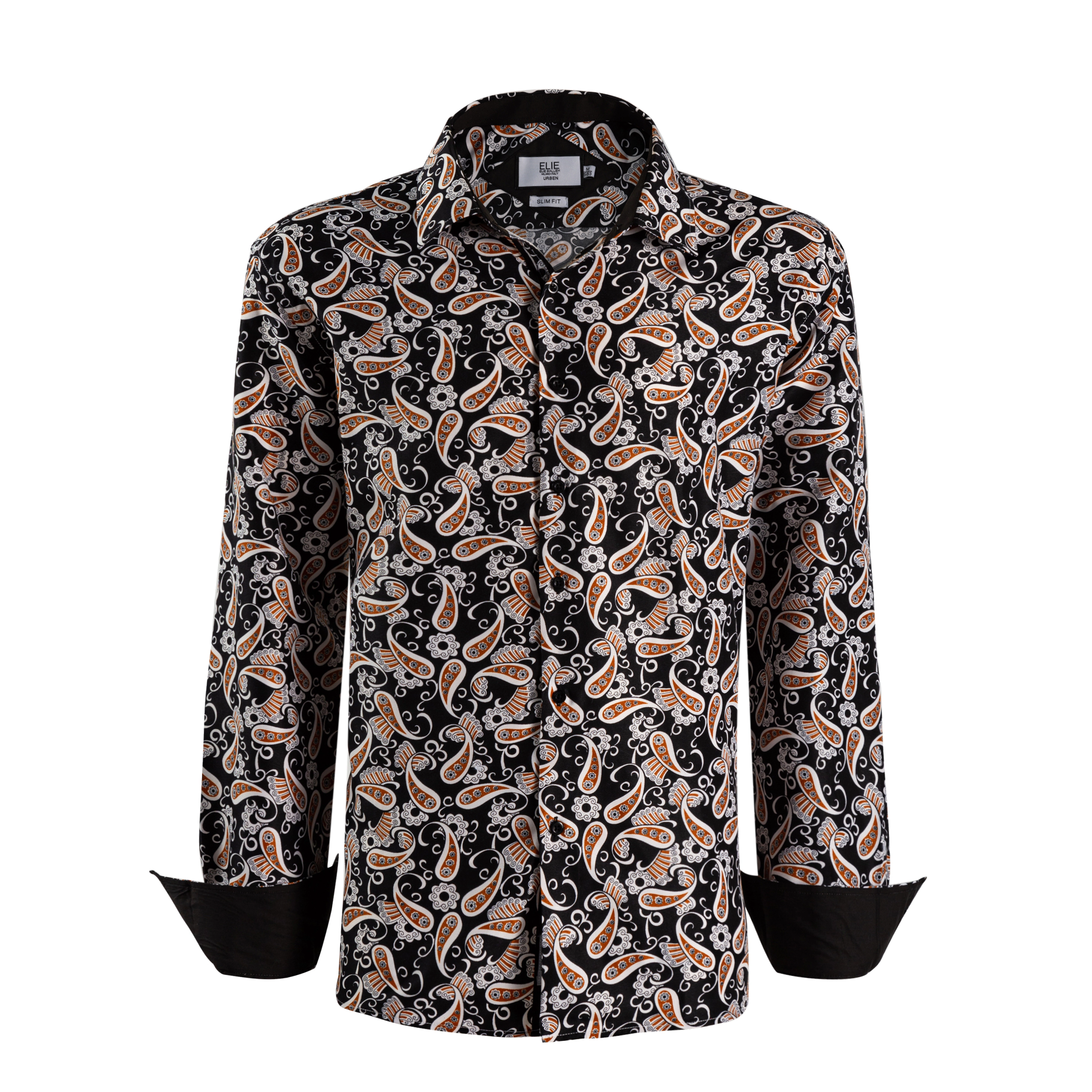 Elie Balleh Boys Slim Fit Paisley Sport Shirt