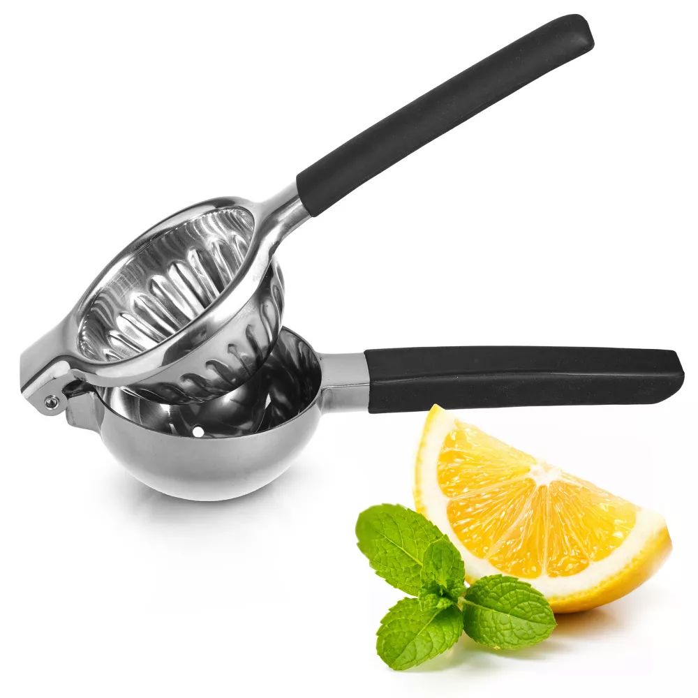 Luminuxe Stainless Steel Lemon Squeezer–Large Manual Citrus Juicer, Non-Slip Grip, for Lemon, Lime, and Orange Juicing