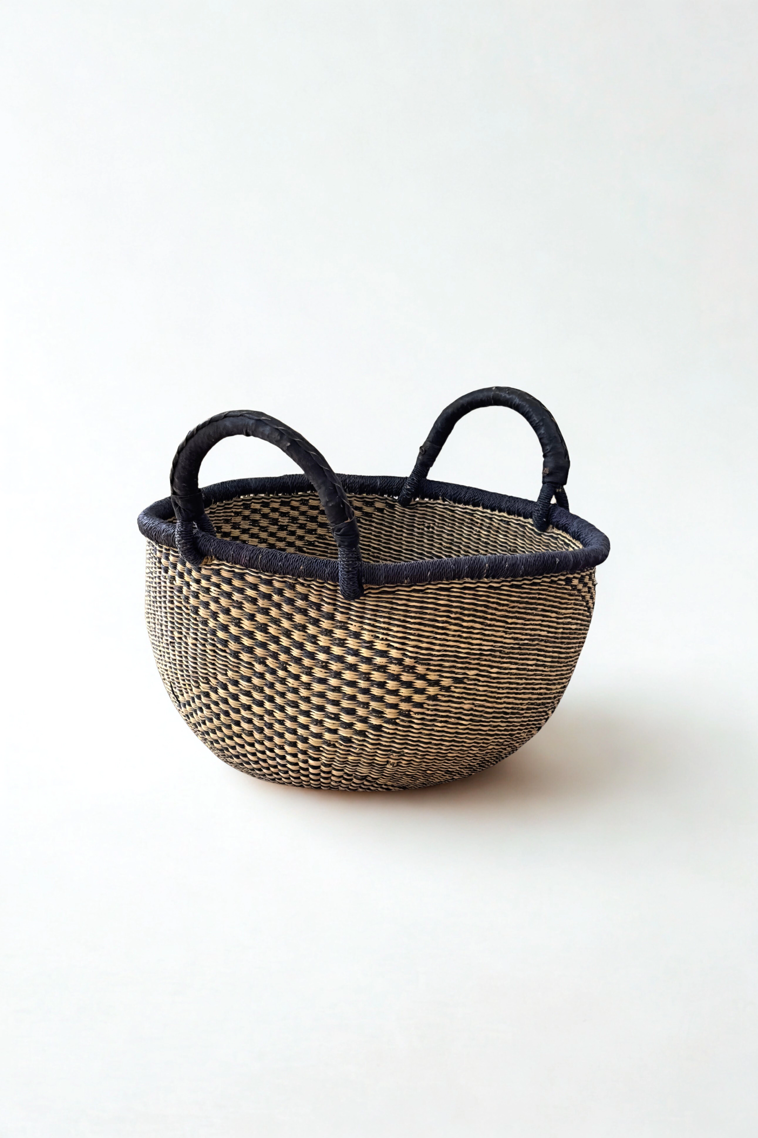 Mbare Handwoven Checkerboard Bolga Basket