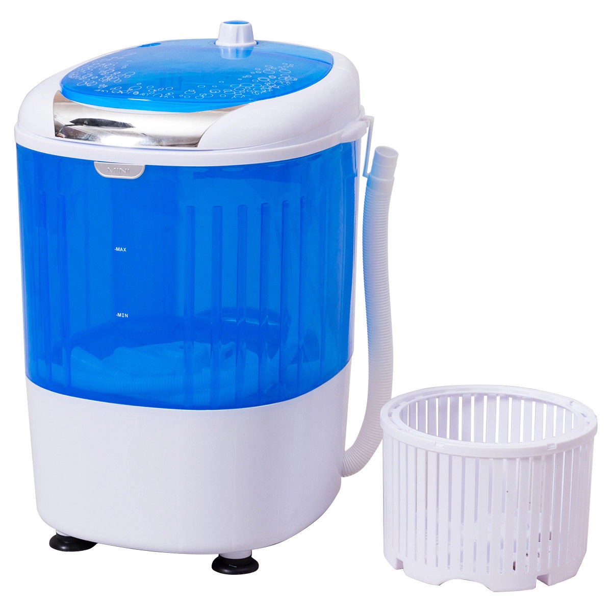 SUGIFT Portable Semi Auto Washing Machine and Dryer 5.5-lb Capacity Blue PP Housing