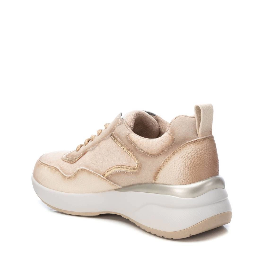 XTI Womens Sneakers Suede Lace-Up Casual Shoes