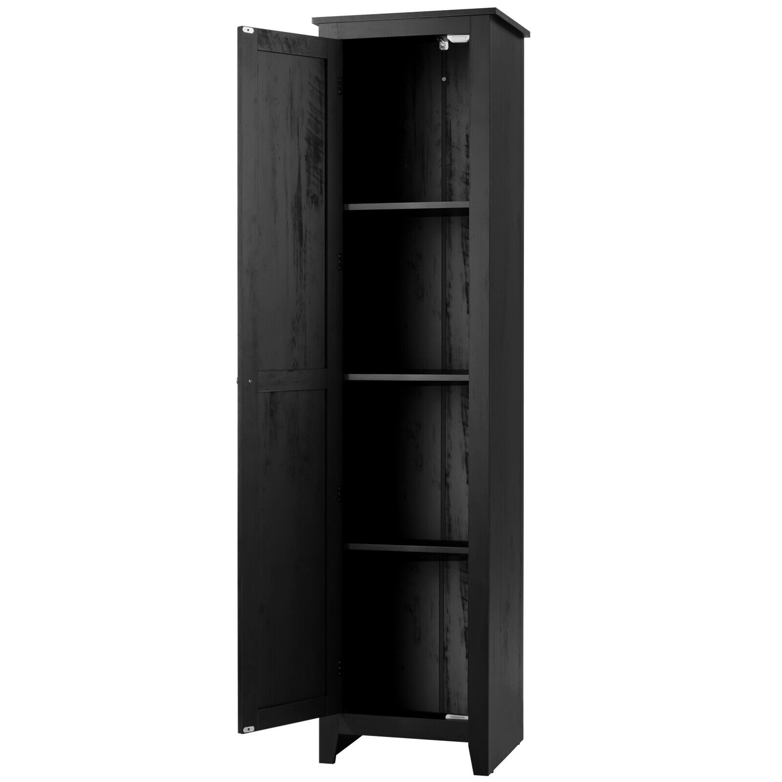 SlickBlue Linen Storage Cabinet with 4 Shelves and Magnetic Door