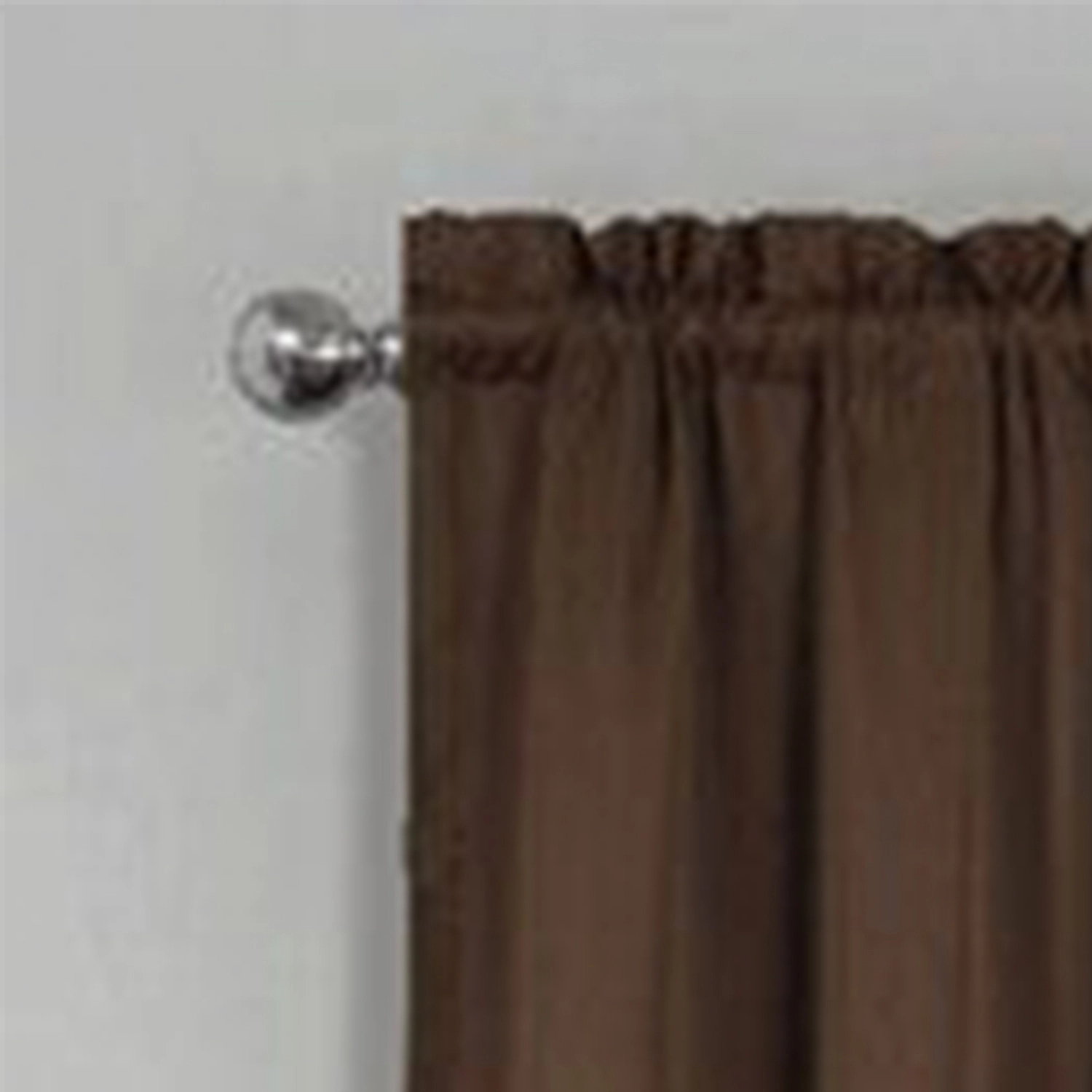 RT Designers Collection 100% Polyester Twilight Blackout Rod Pocket Curtain Panel 54" x 90" Chocolate
