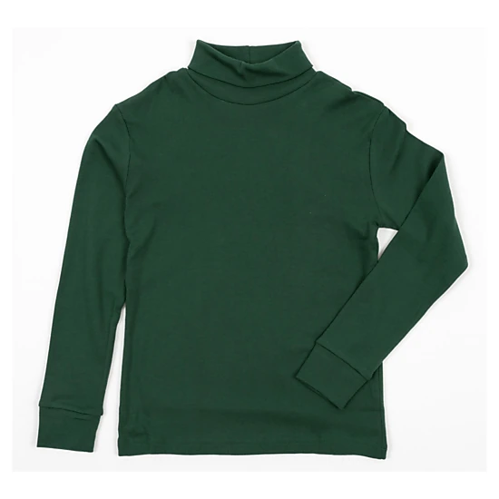 Leveret Toddler/Kids Basics Boho Solid Cotton Turtleneck
