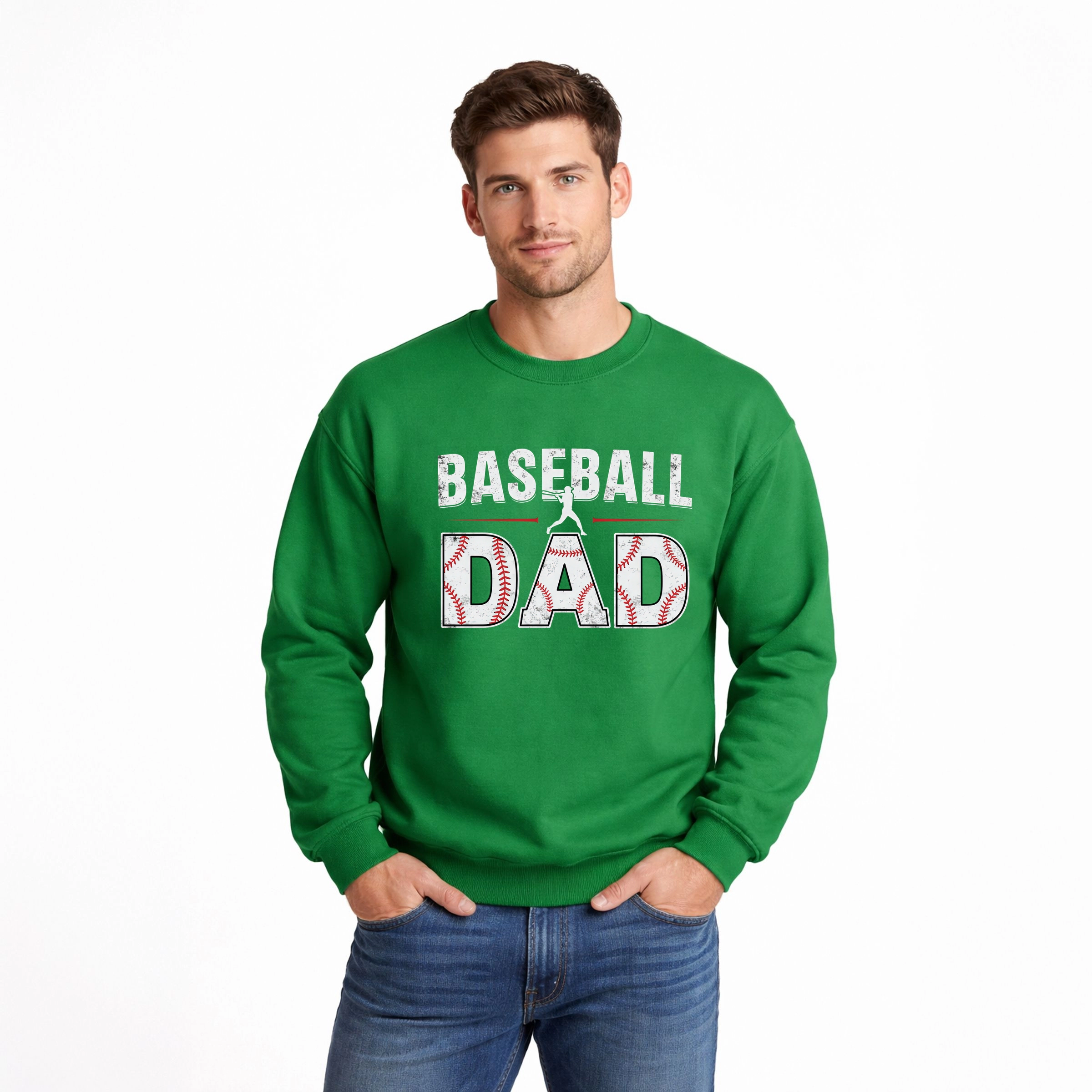 Simply Sage Market - Baseball Dad Bold Men's Graphic Sweatshirt