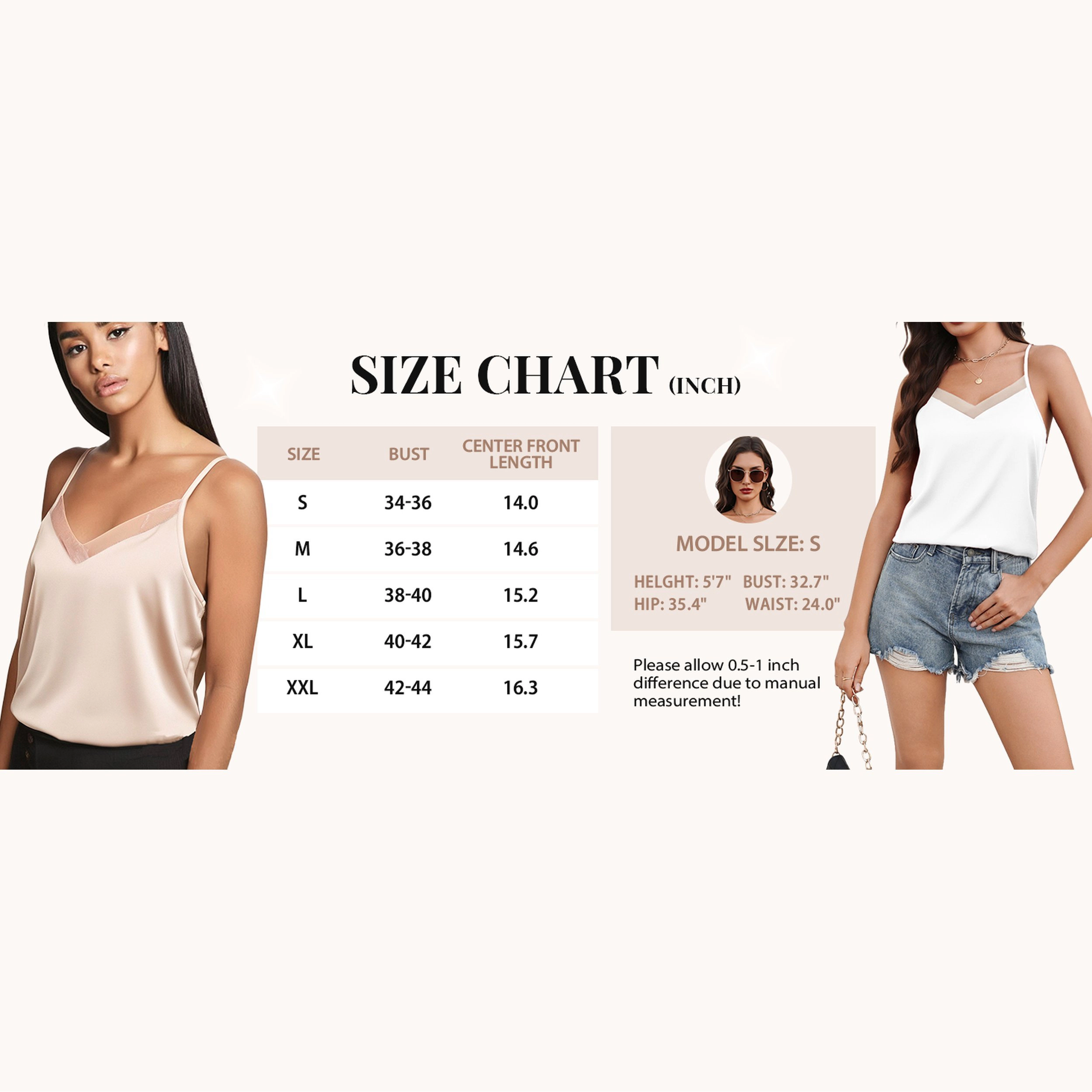 Avidlove Women's Silk Satin Mesh V Neck Adjustable Spaghetti Strap Tank Top Camisole