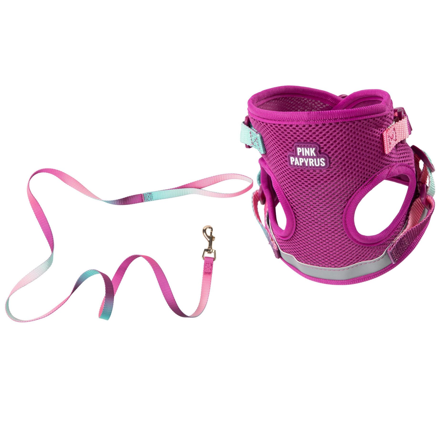 Pink Papyrus Stasia Cat Harness and Leash Set