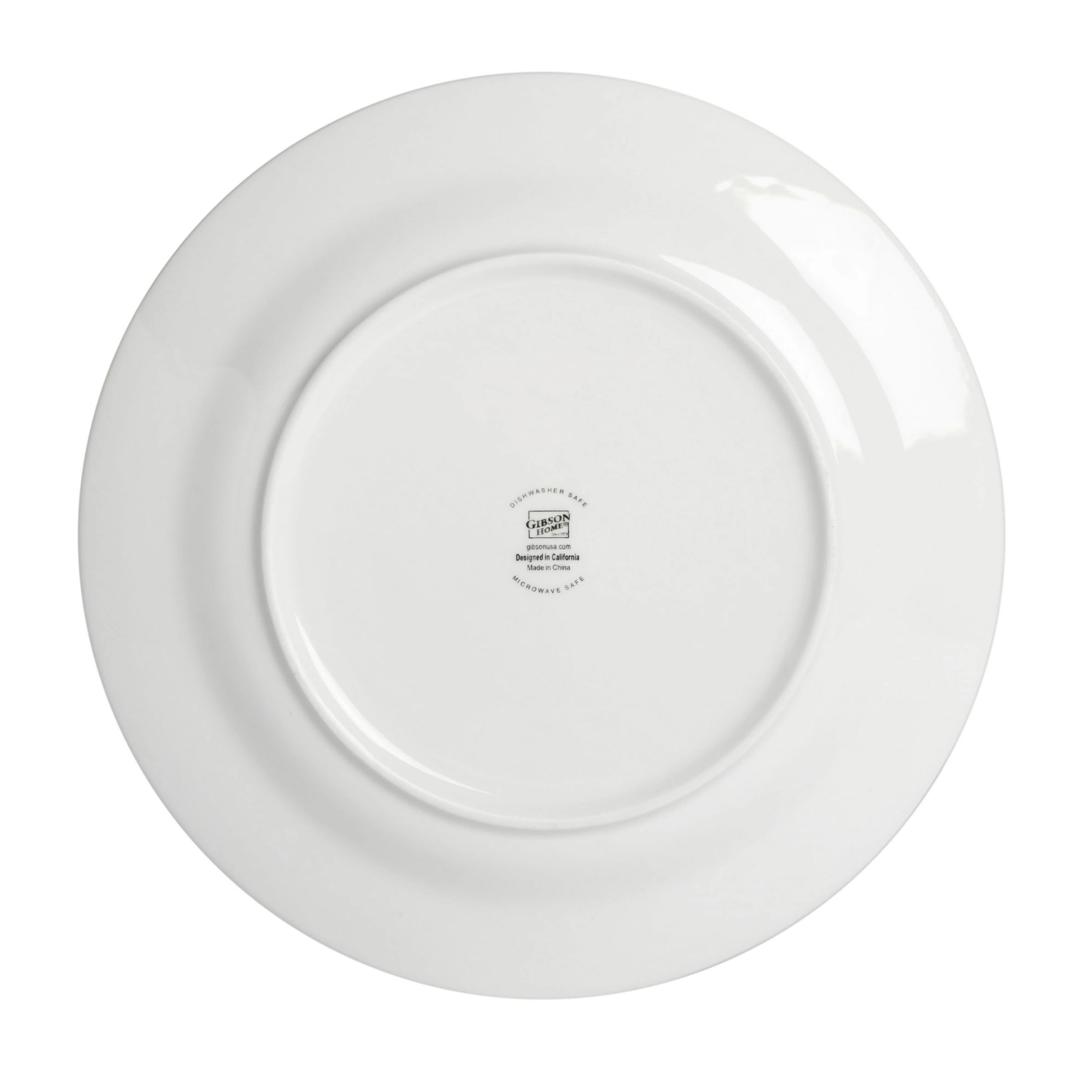 Gibson Home Regal White II 32 Piece Fine Ceramic Dinnerware Combo Set in White