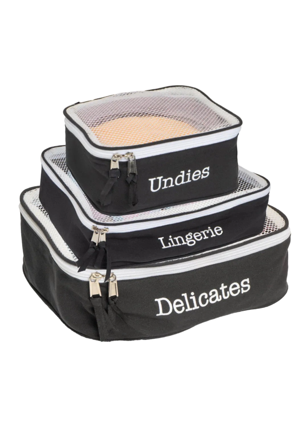 La L’Amour 3-Piece 16oz Cotton Canvas Packing Cube Set