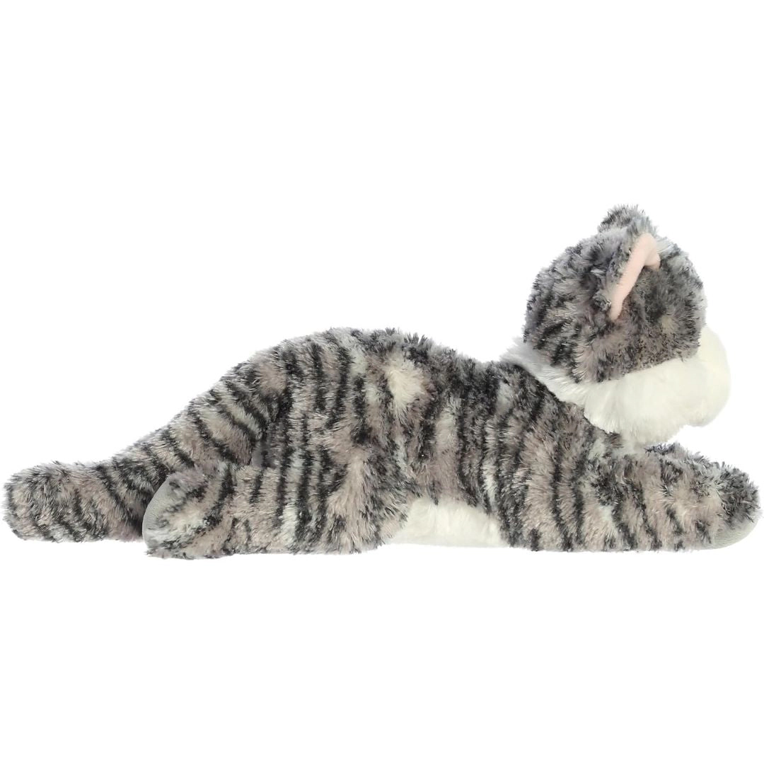 Aurora Flopsie Lily Silver Tabby Cat 12-Inch Stuffed Animal Plush
