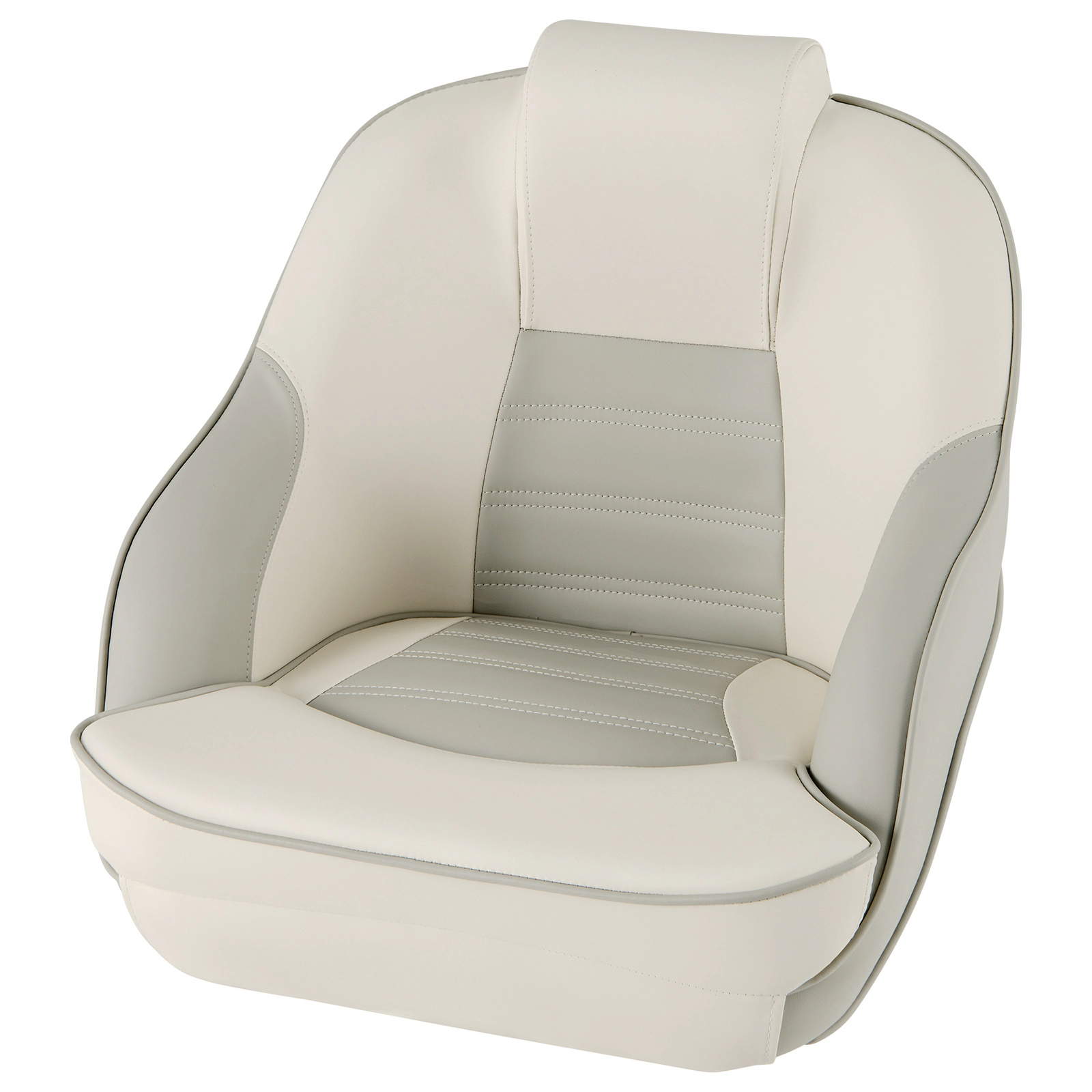 SUGIFT 330-lb Capacity Waterproof PVC Leather Captain Bucket Boat Seat with Armrests and Headrest Pillow
