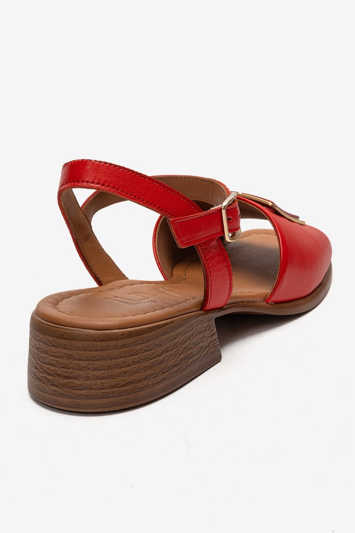 Forever & Always Womens Svelte Leather Buckle Sandal