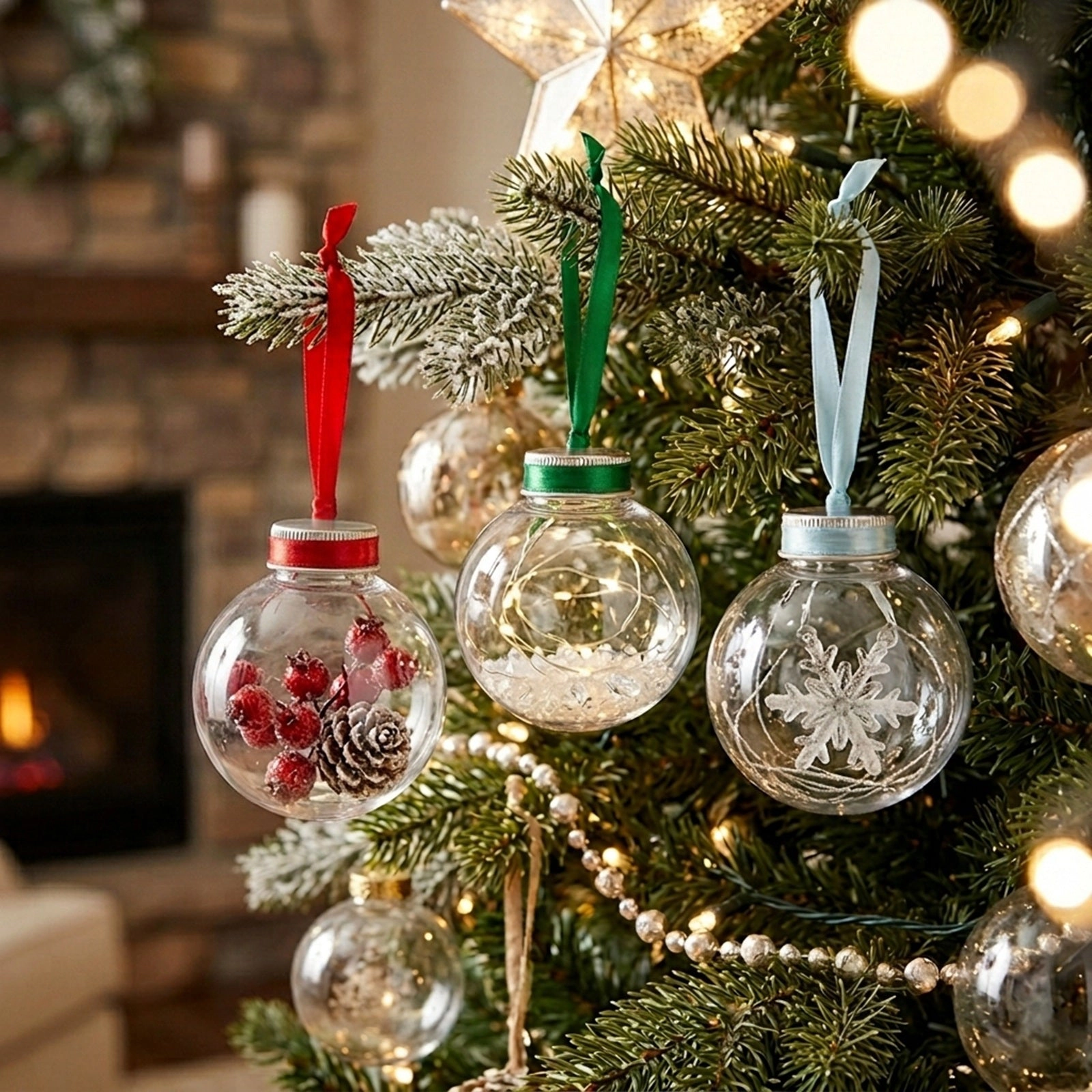 Wrapables Holiday Bath Confetti Ornaments (set of 3)