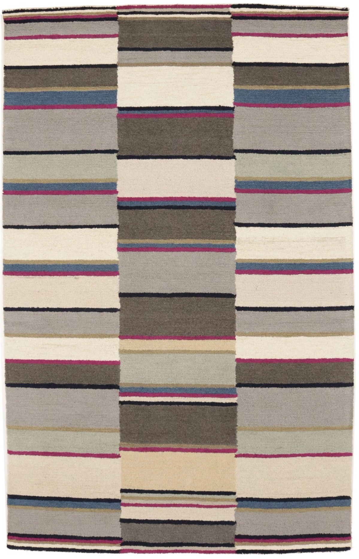 Magic Rugs 5'0 X 8'0 Multicolored Hand-Tufted Contemporary Wool Rug