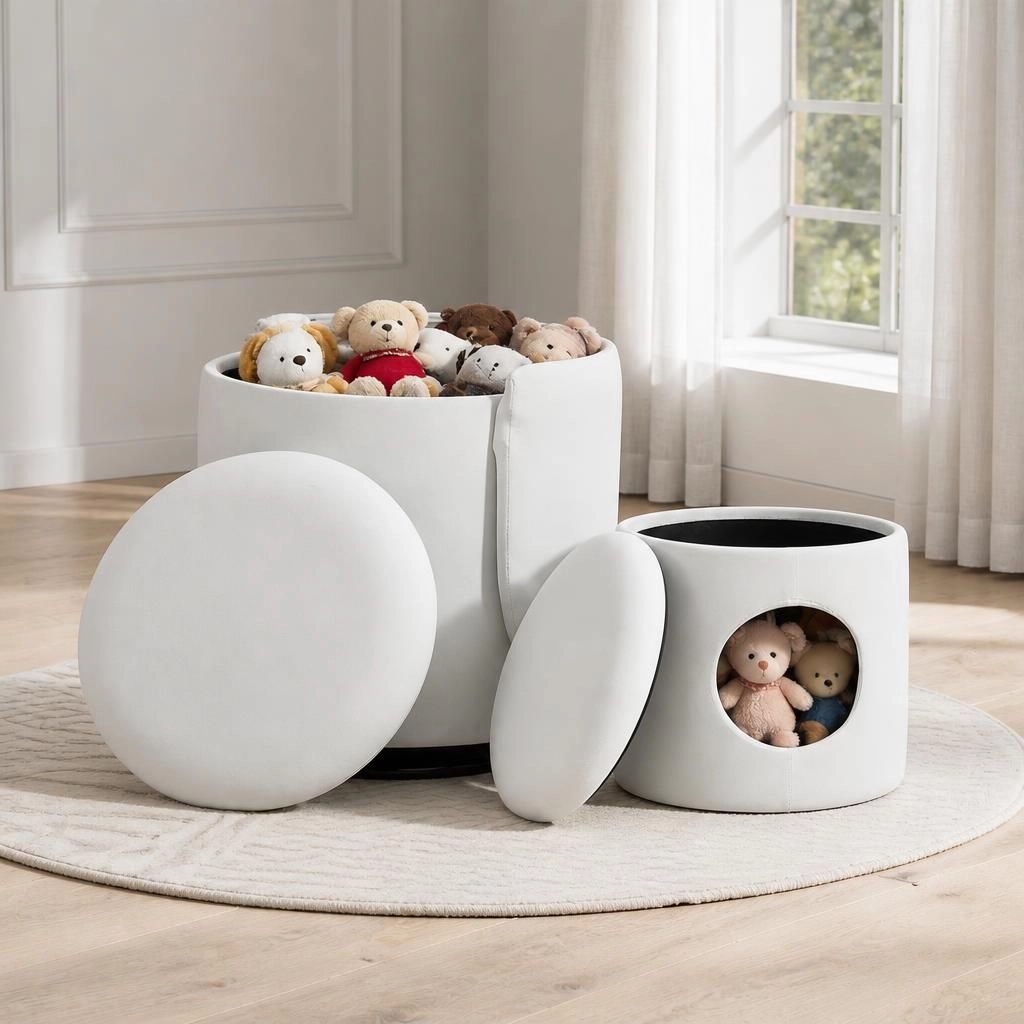 GOODSILO Modern Soft Upholstered Teddy Fabric Accent Chair