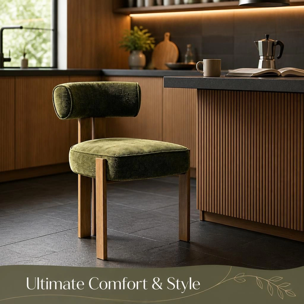 GOODSILO Upholstered Fabric Dining Seating Chair