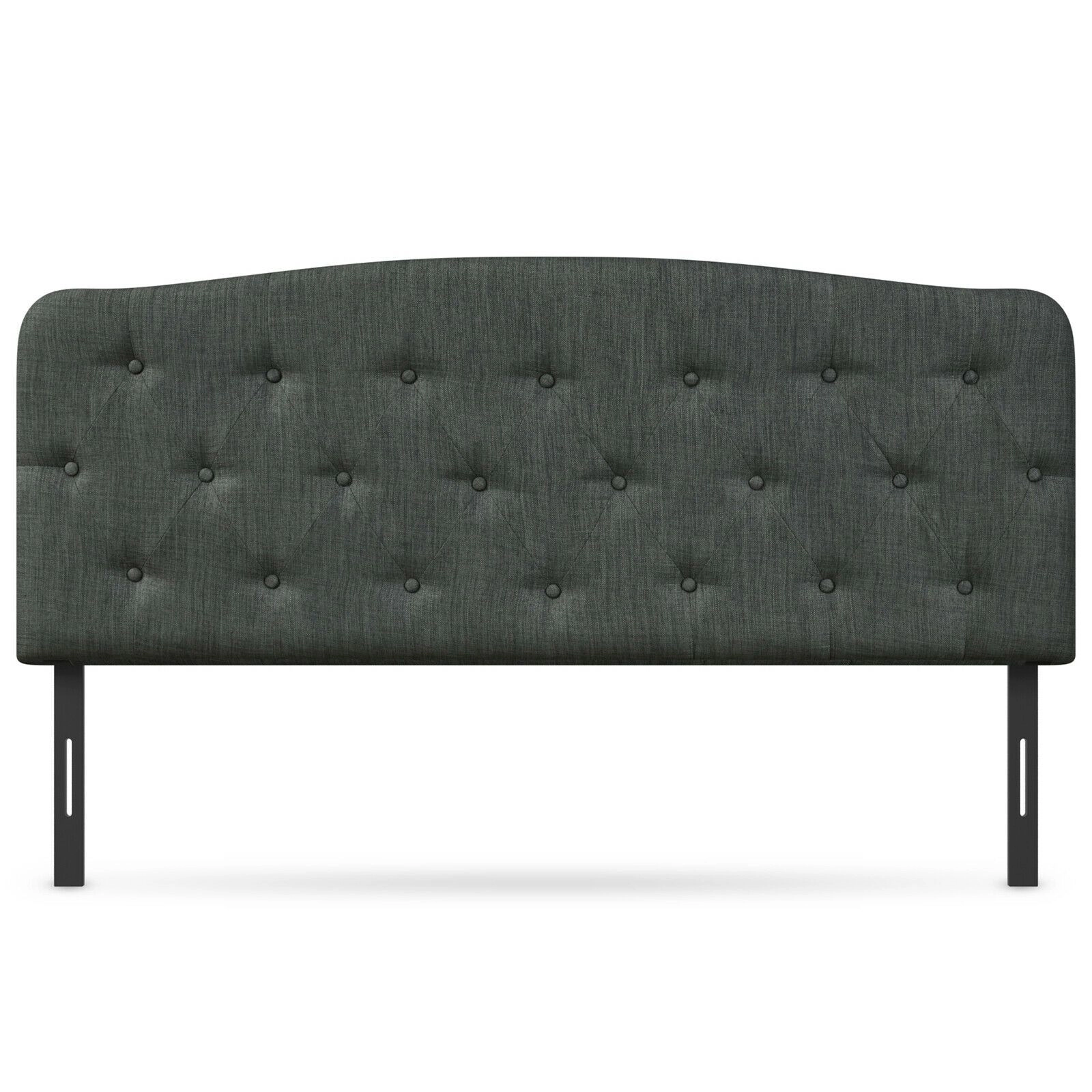 SlickBlue Full Upholstered Button-Tufted Headboard with Adjustable Height