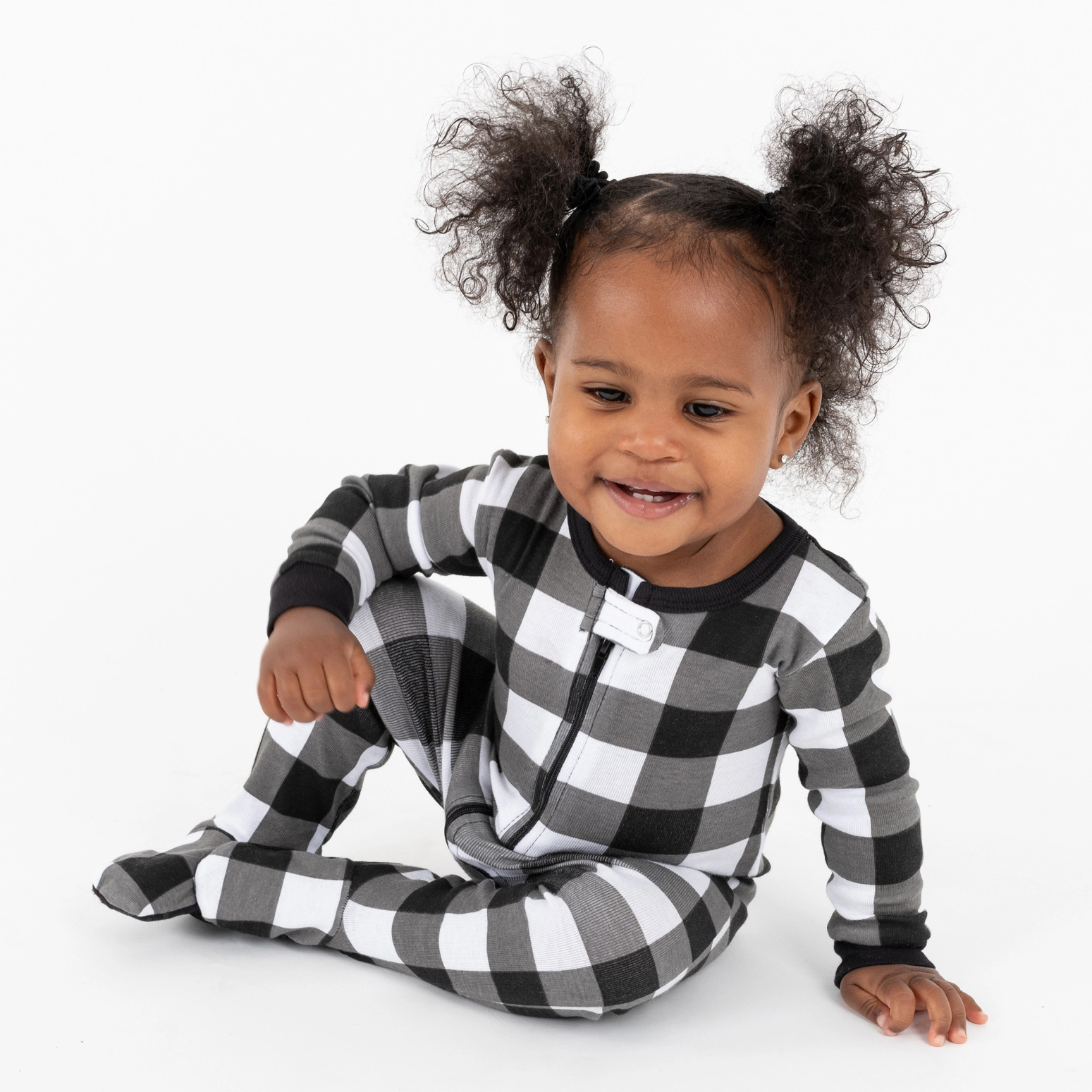 Leveret Toddler Plaid Cotton Footed Pajamas