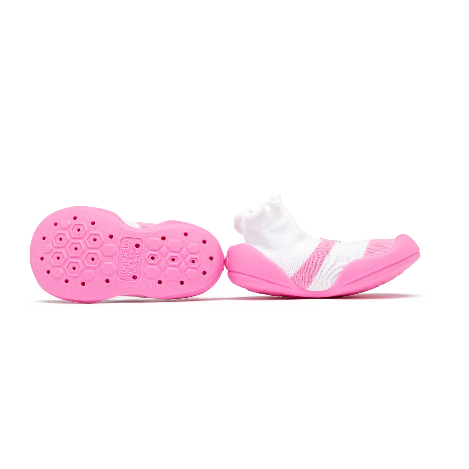 Komuello Toddler Girl First Walk Sock Shoes Mary Jane Bow