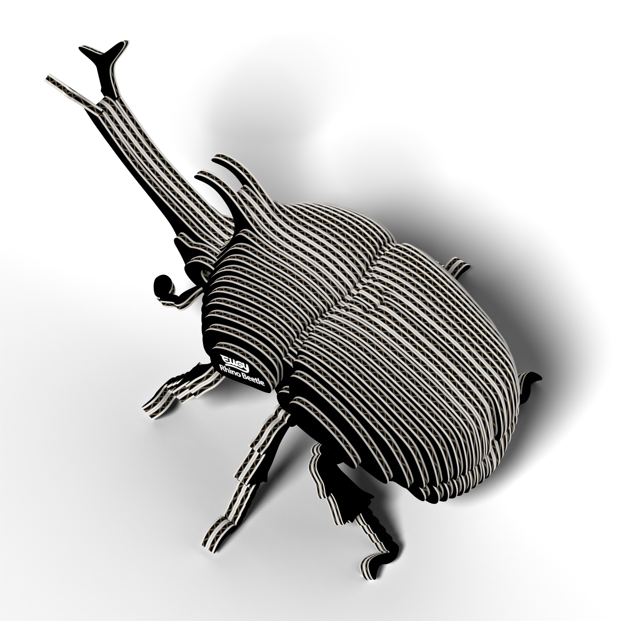 EUGY Rhino Beetle 3D Puzzle - contains 34 puzzle pieces