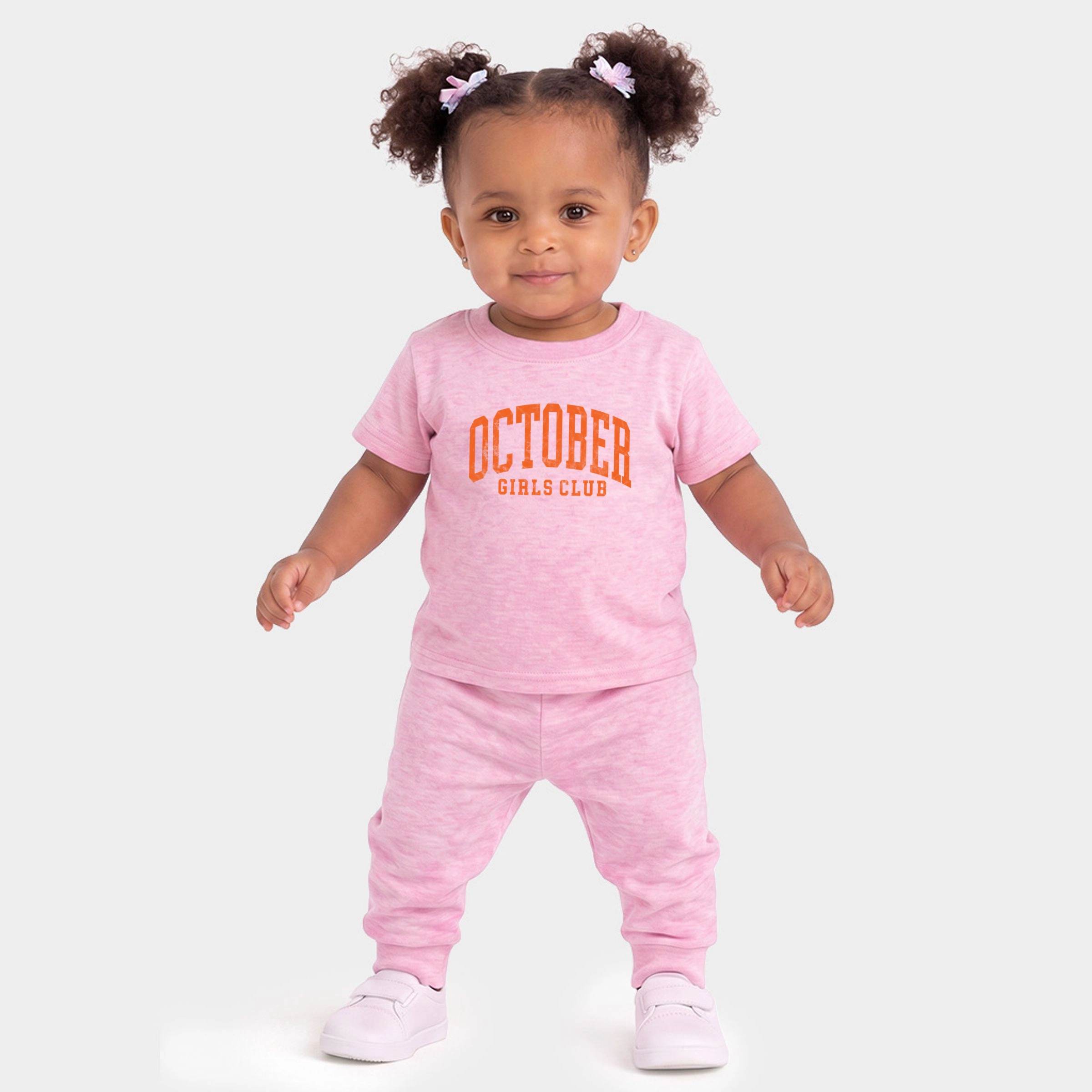 The Juniper Shop - Infant Jogger Pant Crew Set October Girls Club