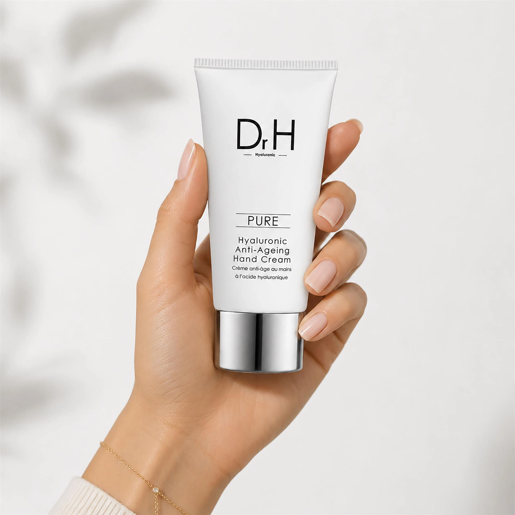 skinChemists Dr H Hyaluronic Acid Hand Cream 50ml - Hydrating Anti-Ageing Treatment for Dryness, Fine Lines & Wrinkles