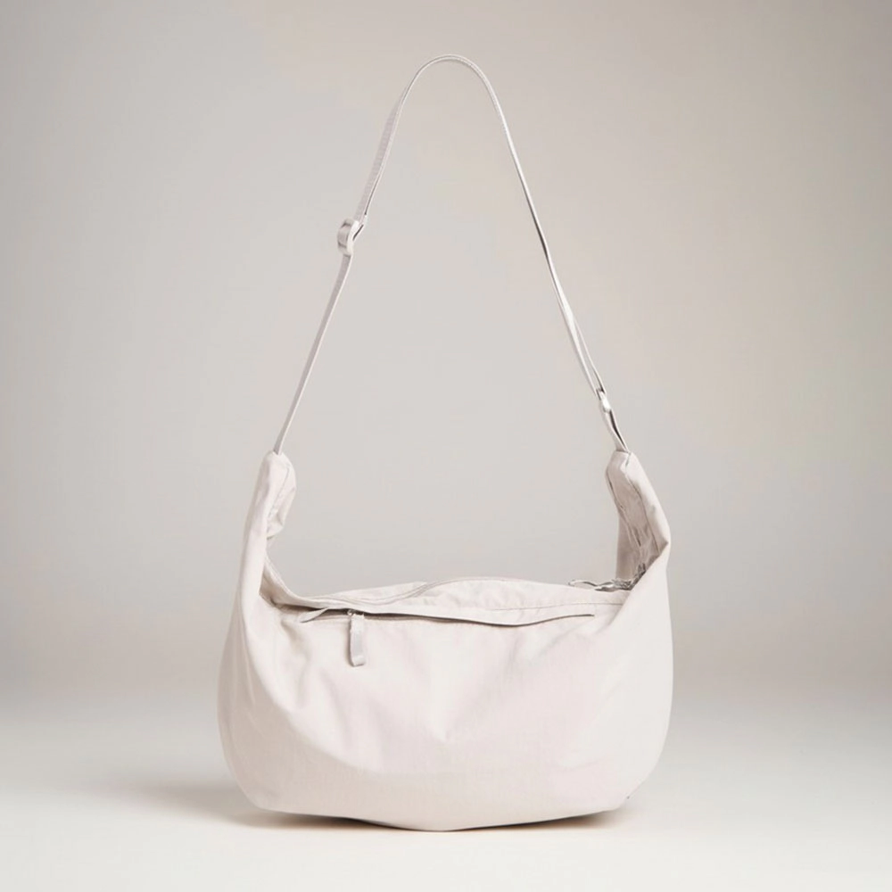 FASHNZFAB Lightweight Solid Slouchy Sling Shoulder Crossbody Bag