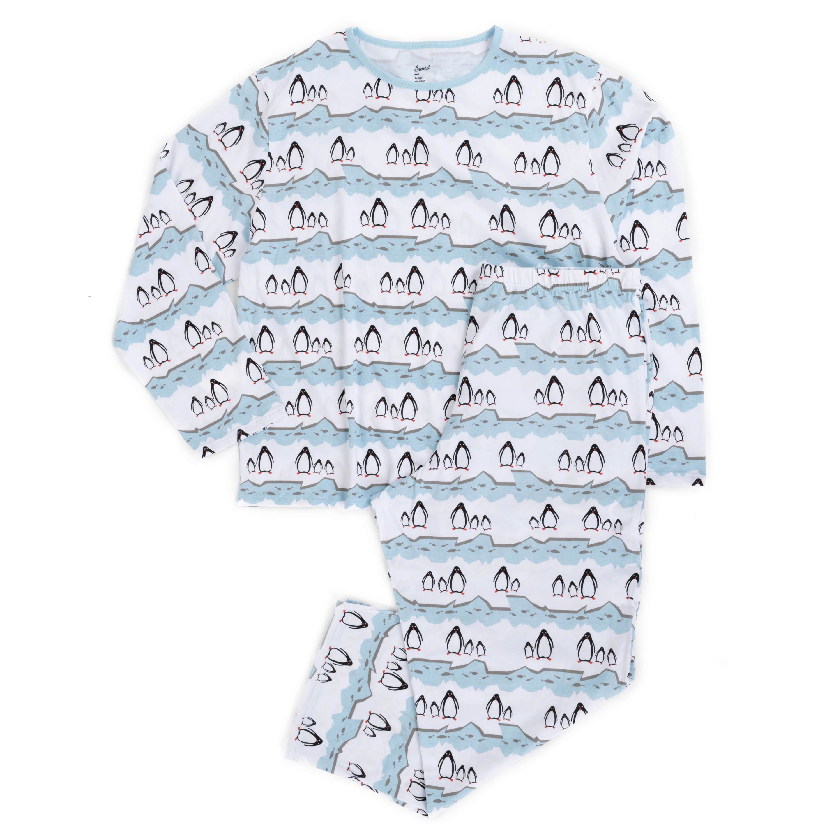 Leveret Mens 2-pc. Holiday Cotton Pajama Set
