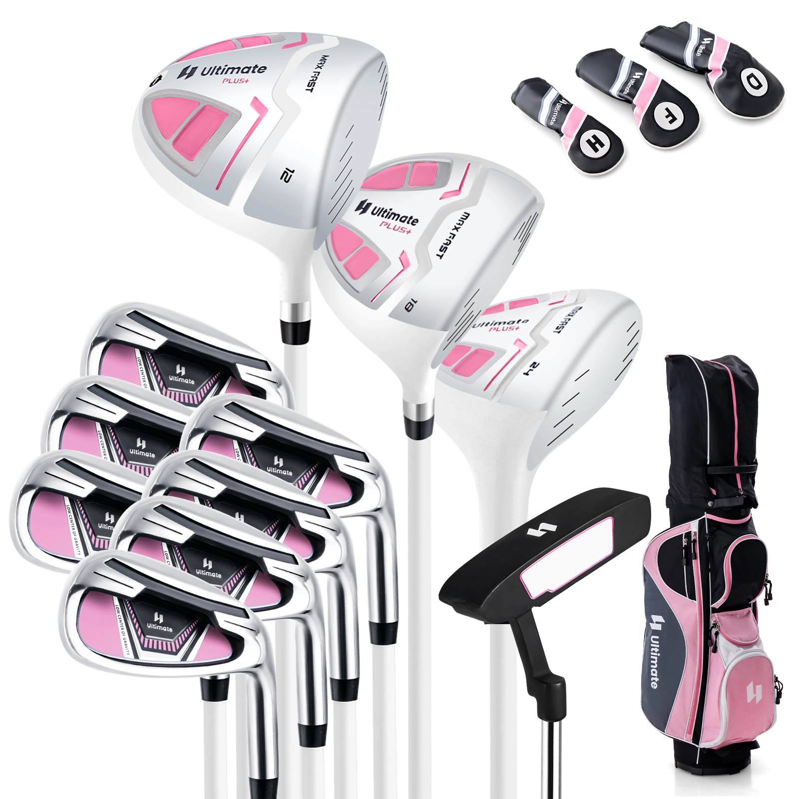 LJG Women's Complete Golf Club Set Right Hand with Rain Hood